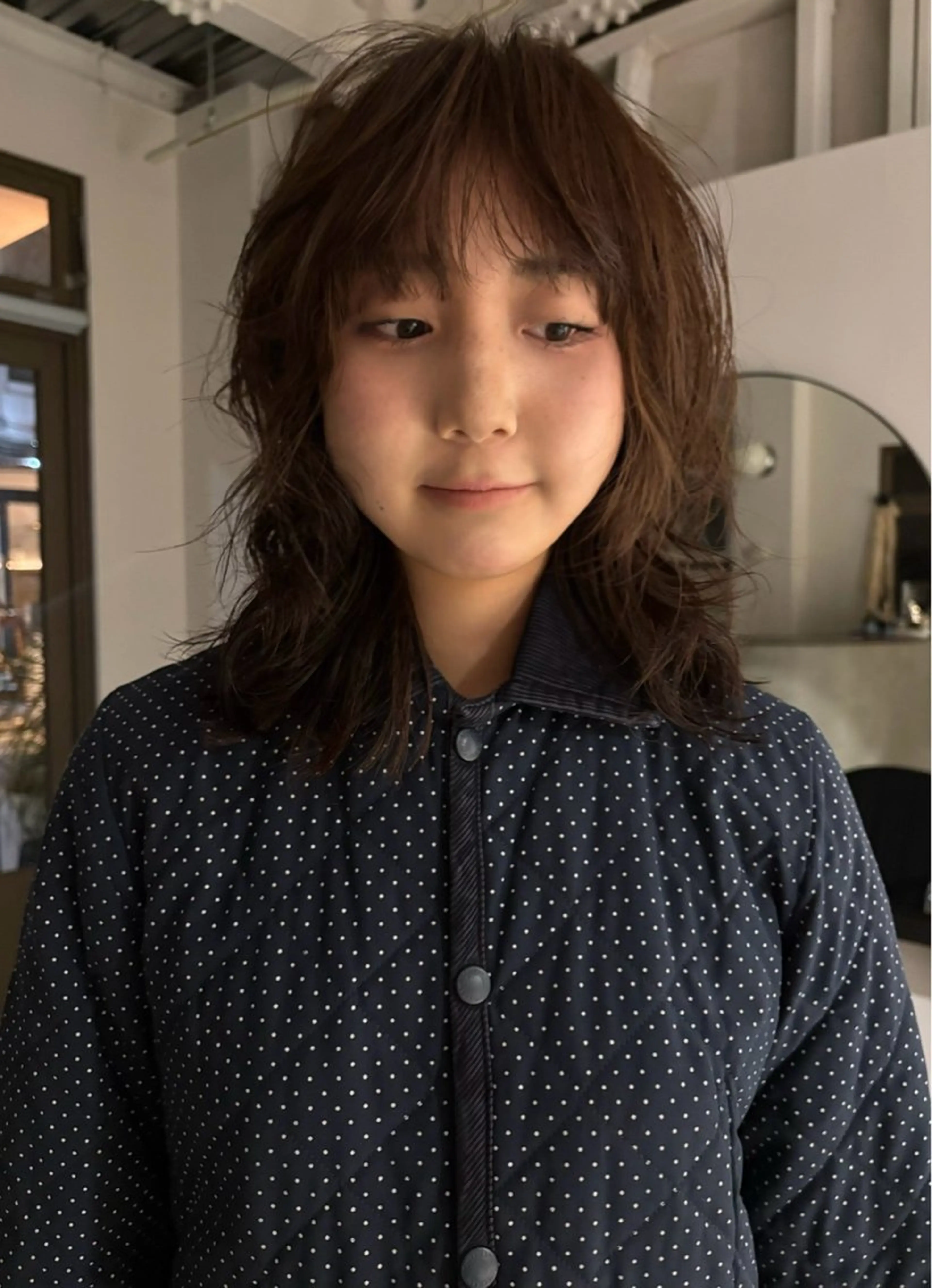 ミディアム ヘアカラー 田中 隼斗のヘアスタイル