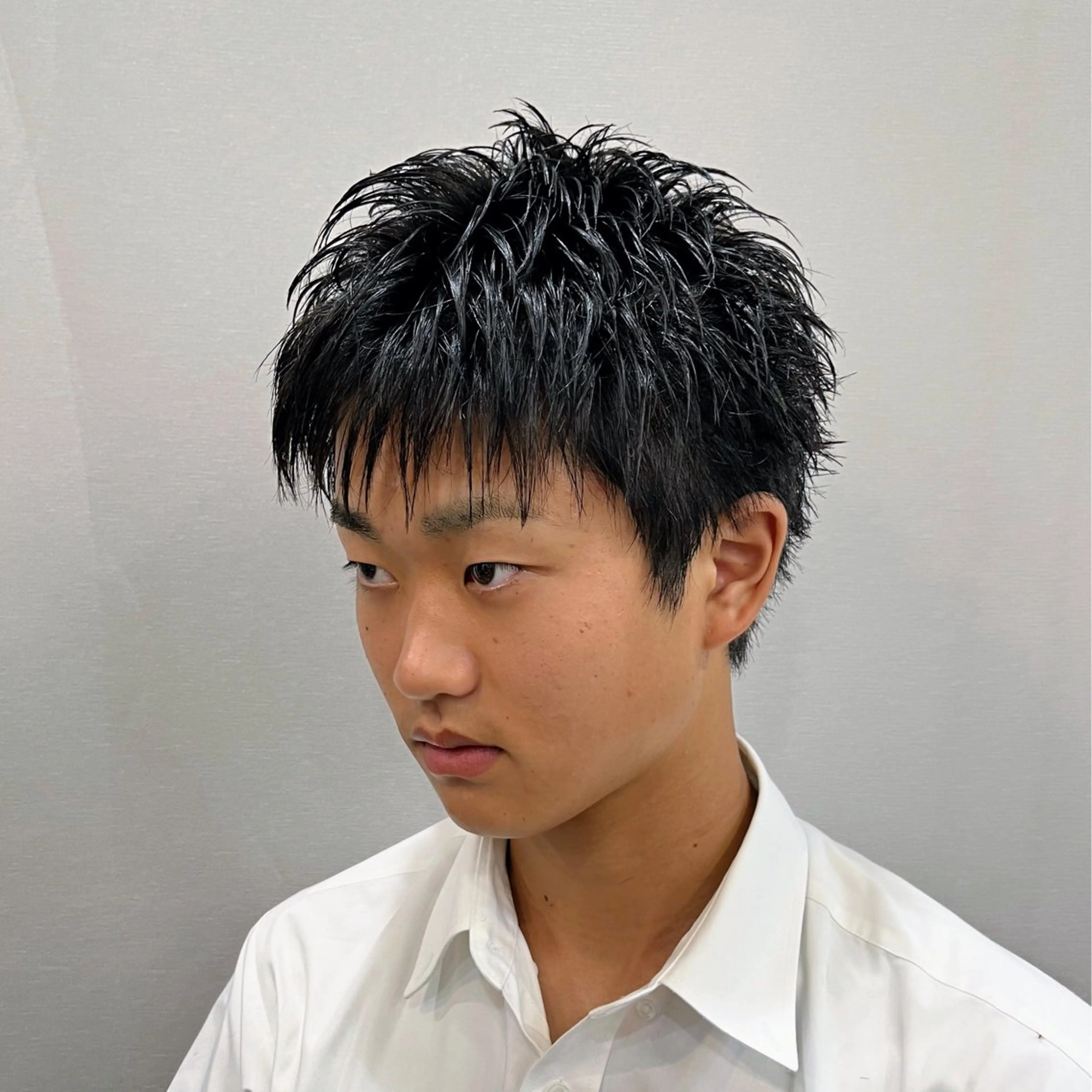 メンズ スパイキーショート 刈り上げ 押上/ショート・ボブ /パーマ/山口卓朗のヘアスタイル