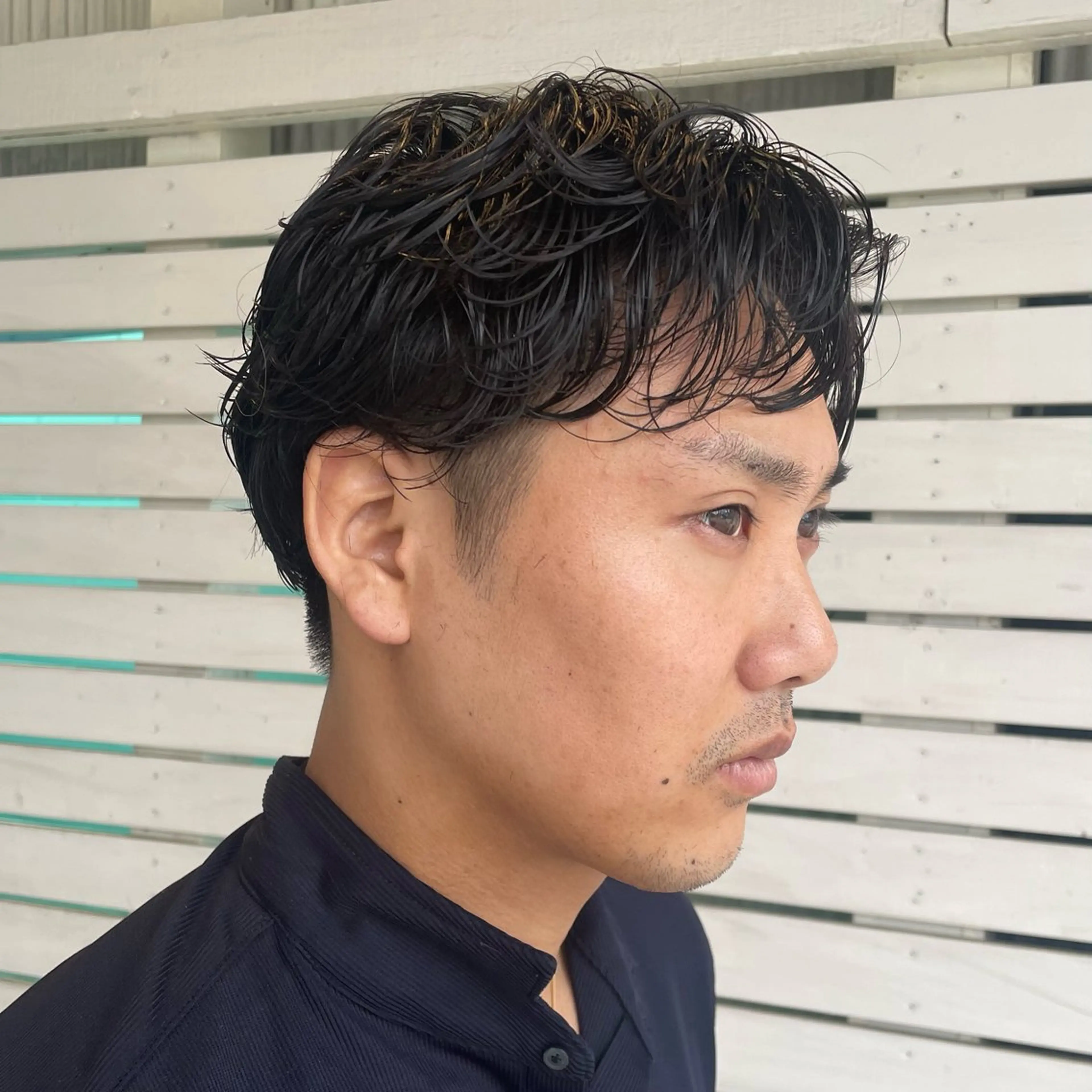パーマ メンズ メンズパーマ こいけ みきののヘアスタイル