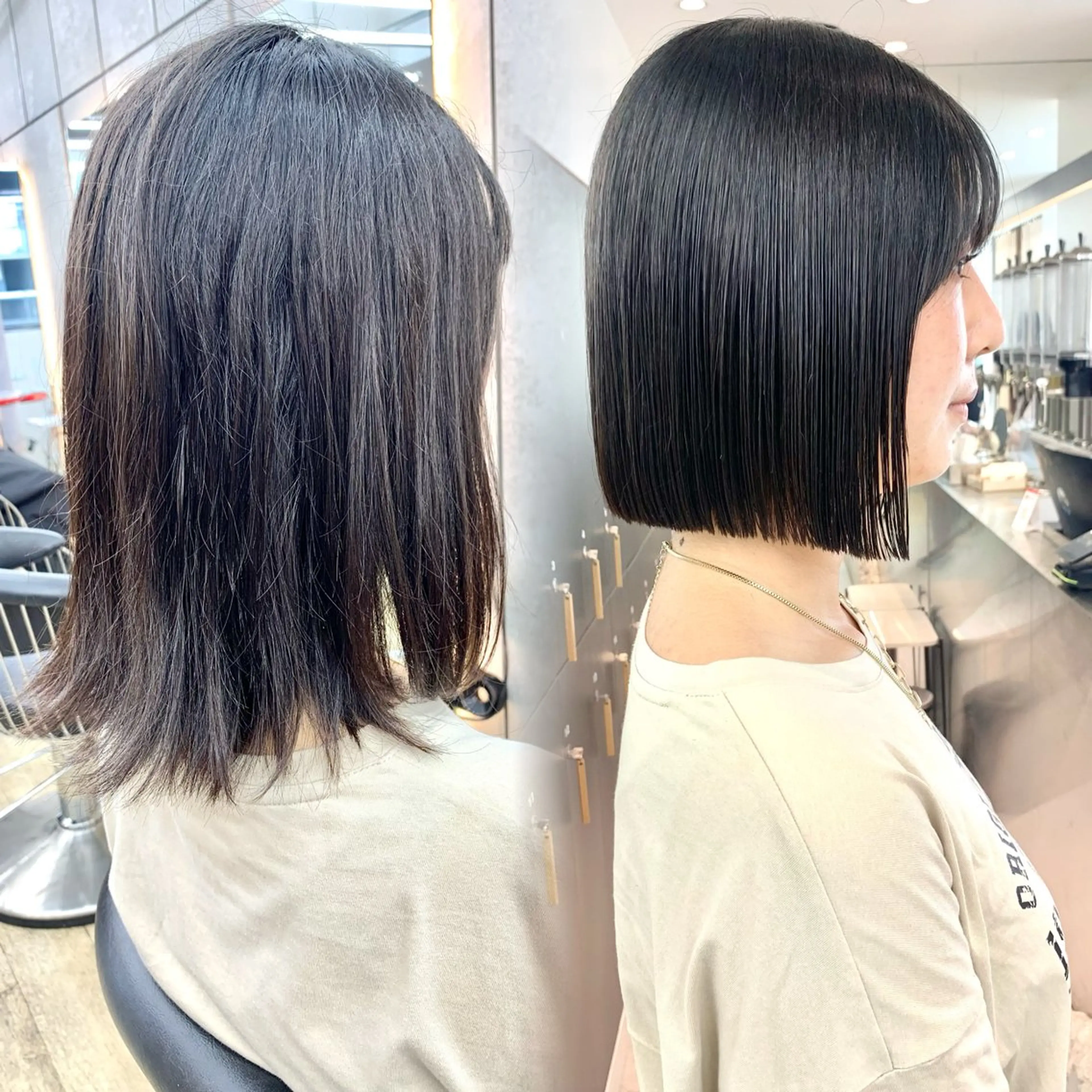 セミロング 縮毛矯正/韓国ヘア /ブリーチ/ヒロのヘアスタイル