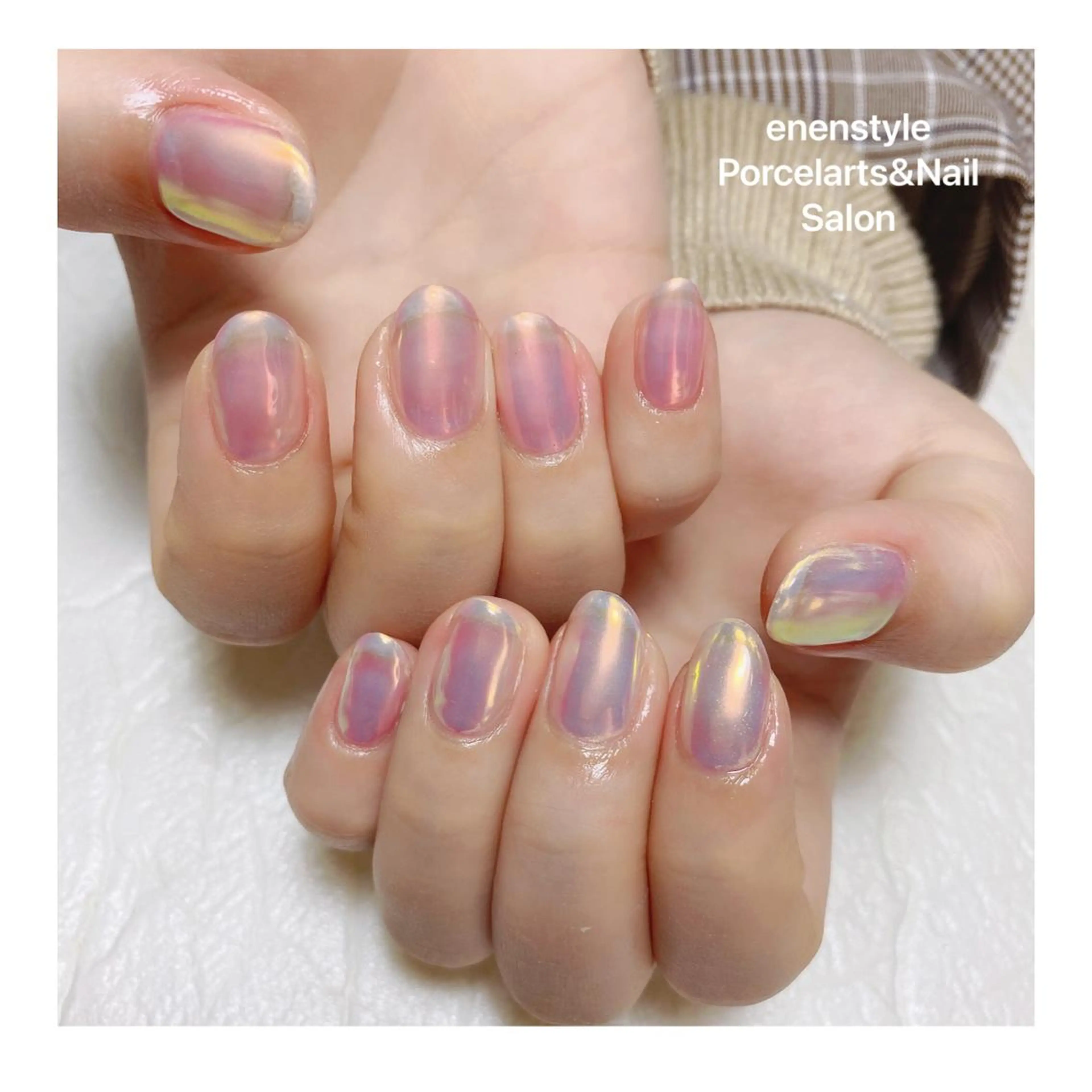 ミディアム ネイル ハンドネイル 👑enen style👑のネイルデザイン