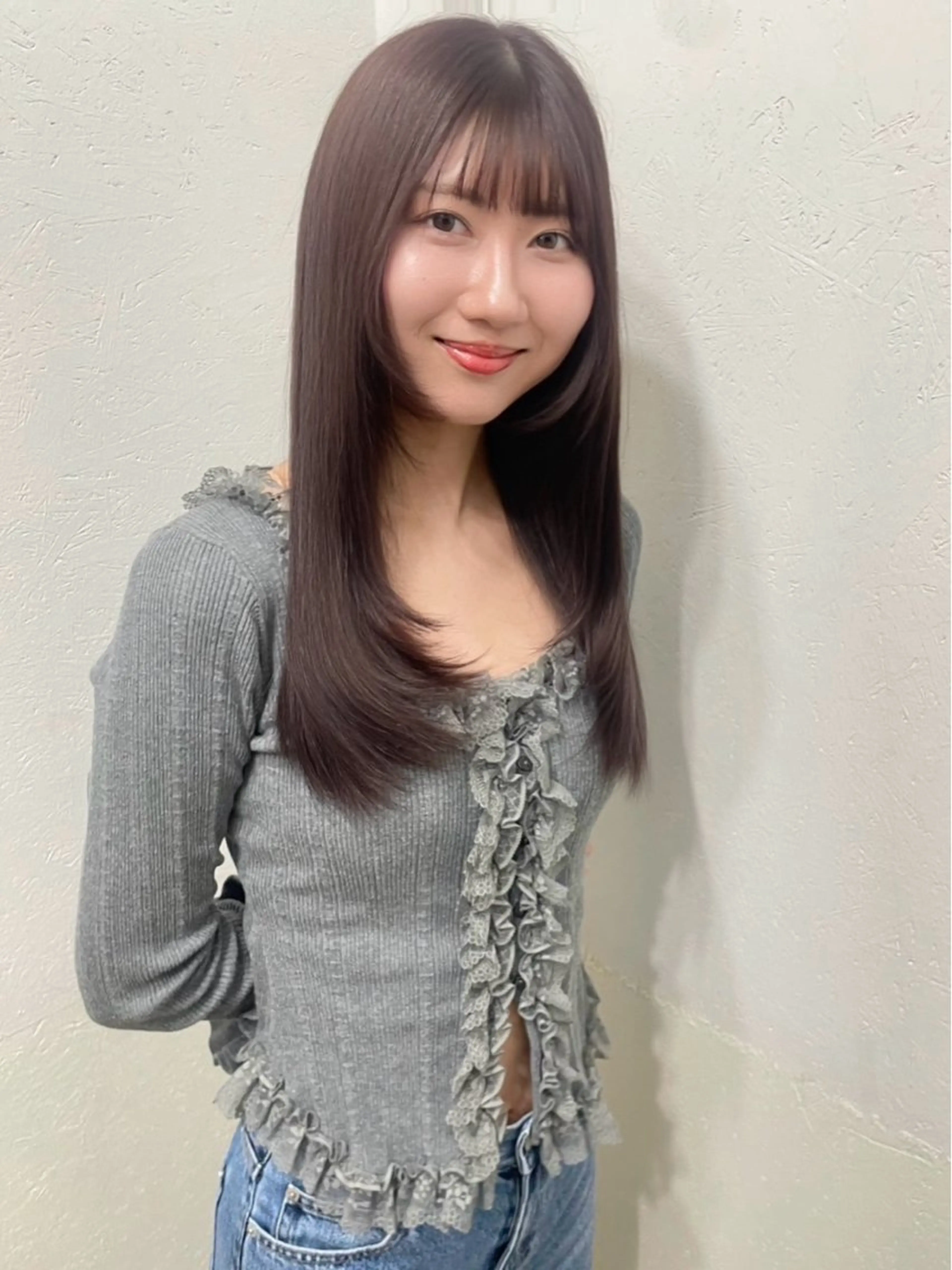 ロング カラー ブリーチ ブリーチなしカラー バイオレットカラー LAGUNA 渋谷/Mioのヘアスタイル