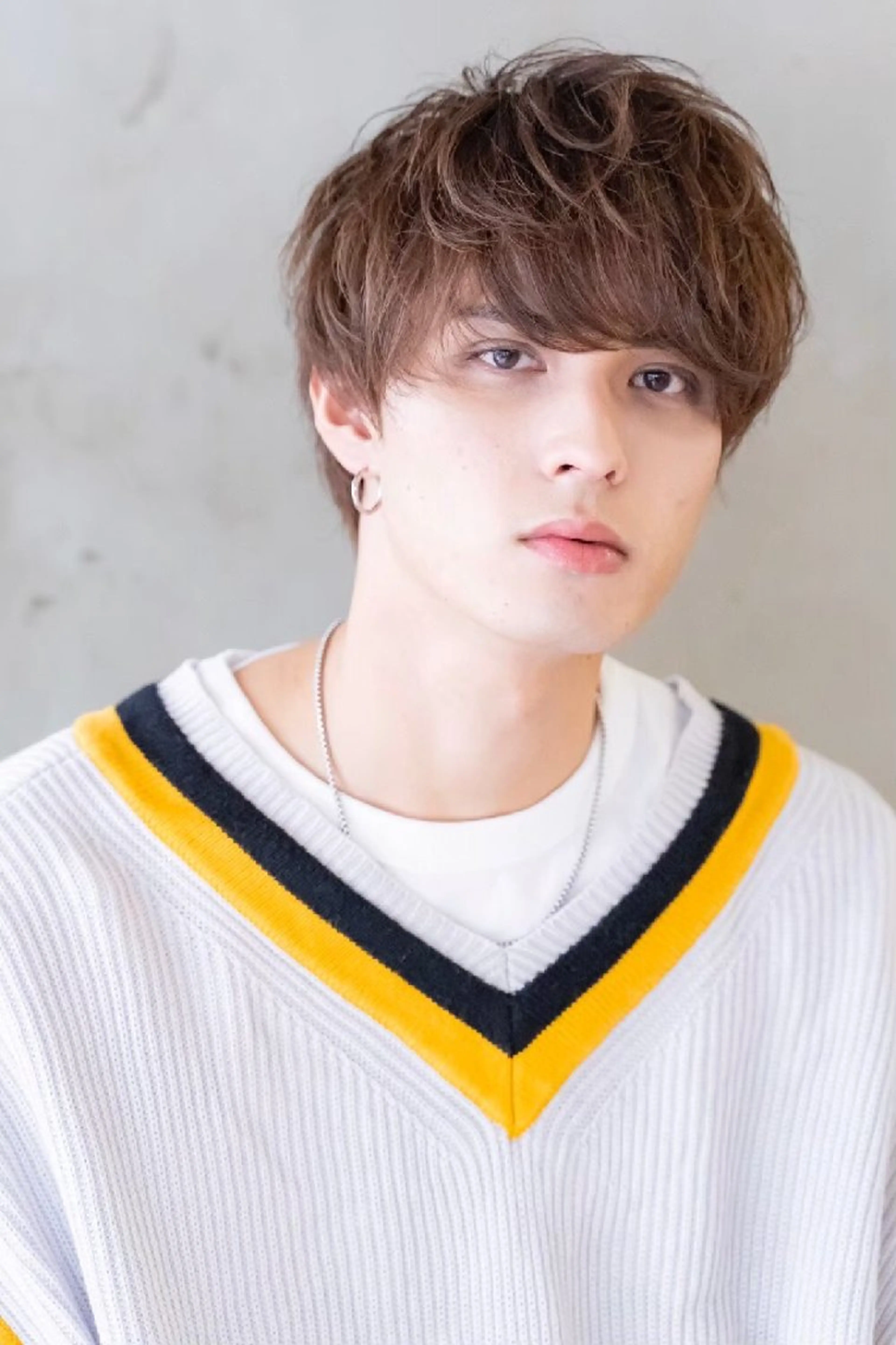 ショート カラー パーマ ヘアアレンジ メンズ カット パーマ トリートメント 【毛流れヘア】 人気No.1/ユウキのヘアスタイル