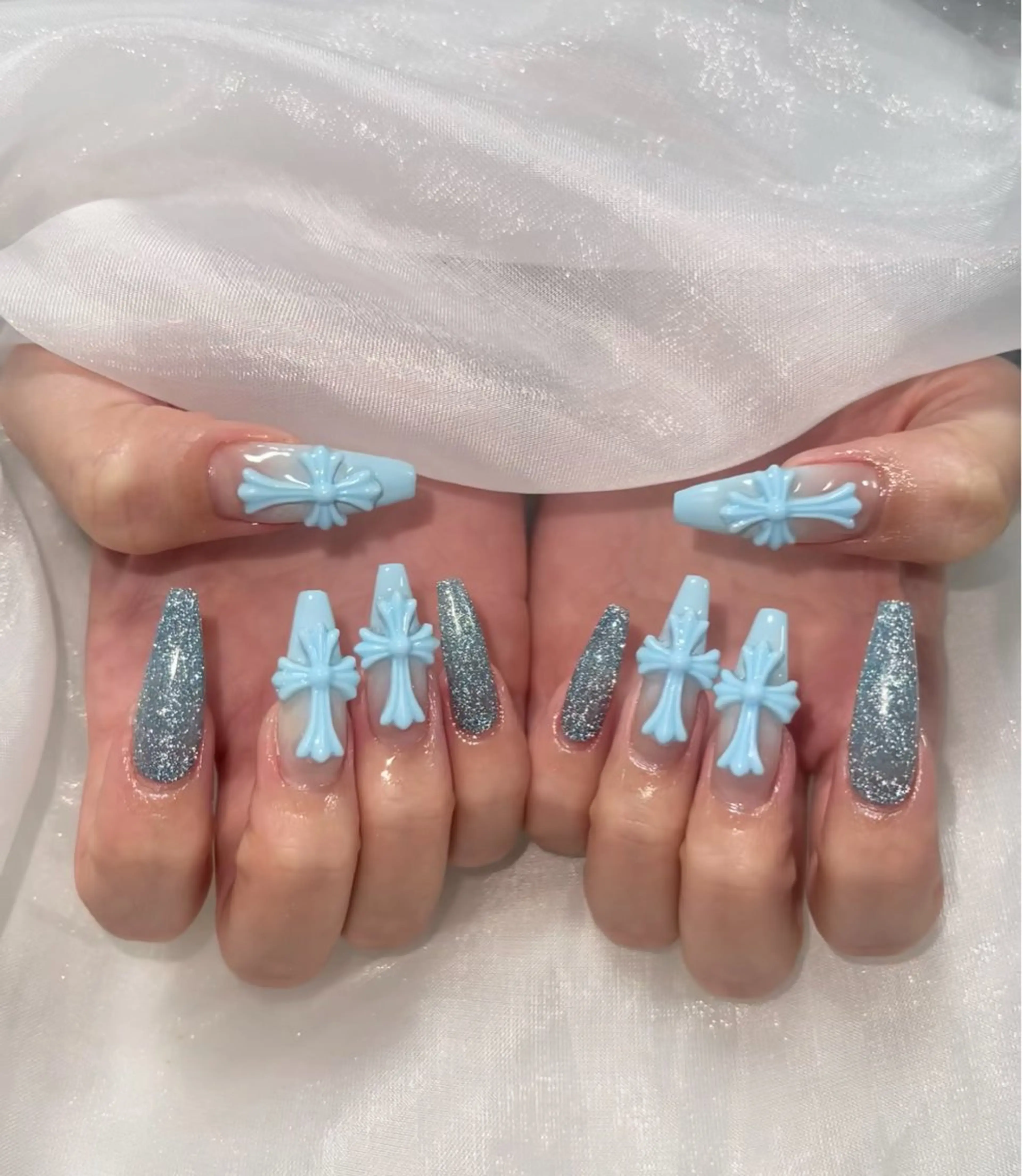 ネイル オーロラネイル クリアネイル フラッシュネイル ジェルネイル グラデーション Amee Nail Salonのネイルデザイン