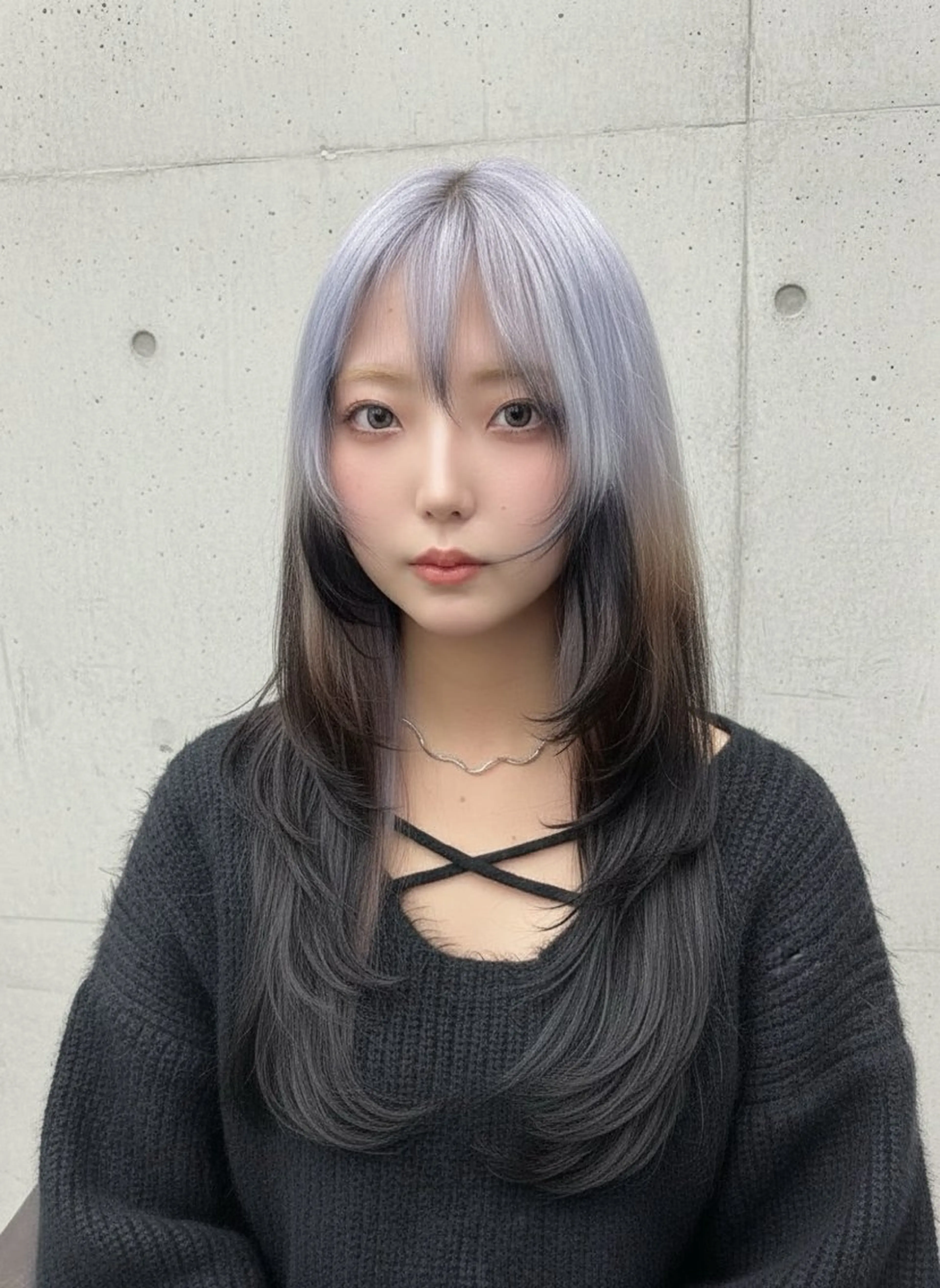 ロング カラー ホワイト系はお任せ /ブリーチ/店長岩崎のヘアスタイル