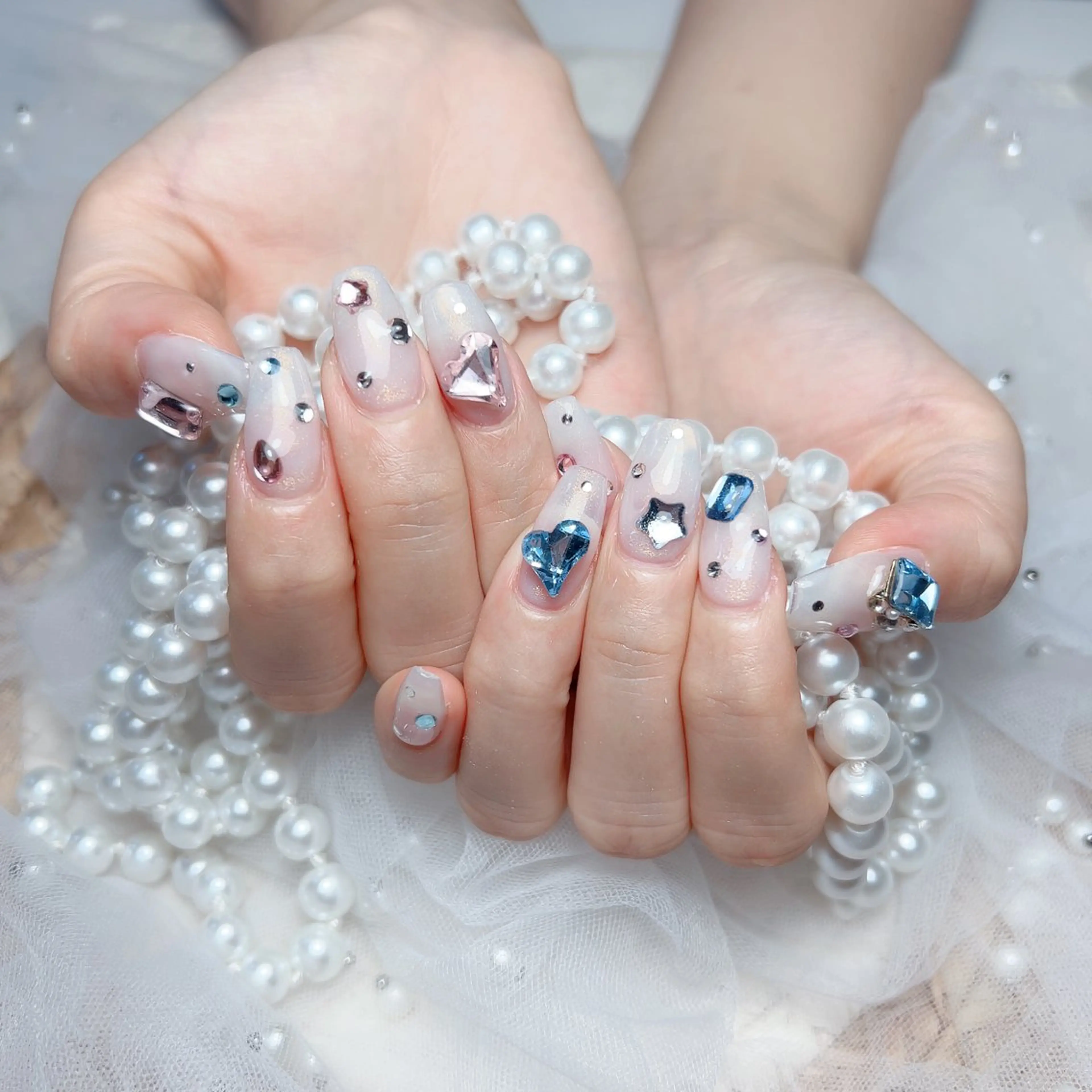 ネイル ハンドネイル M🌷nail 長さだし専門店のネイルデザイン