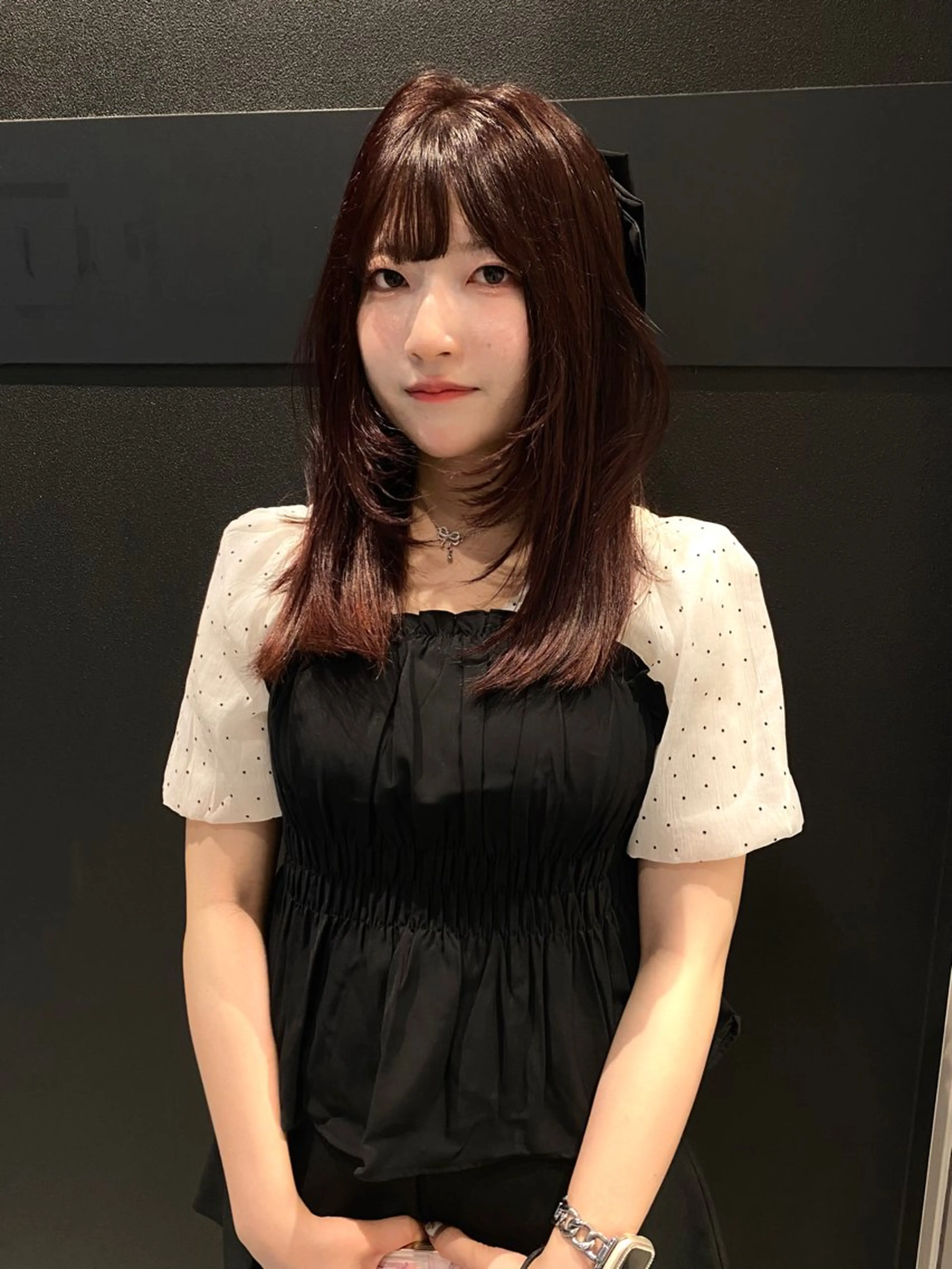 セミロング カラー カット ヘアカラー トリートメント mai / linoah˚✧のヘアスタイル