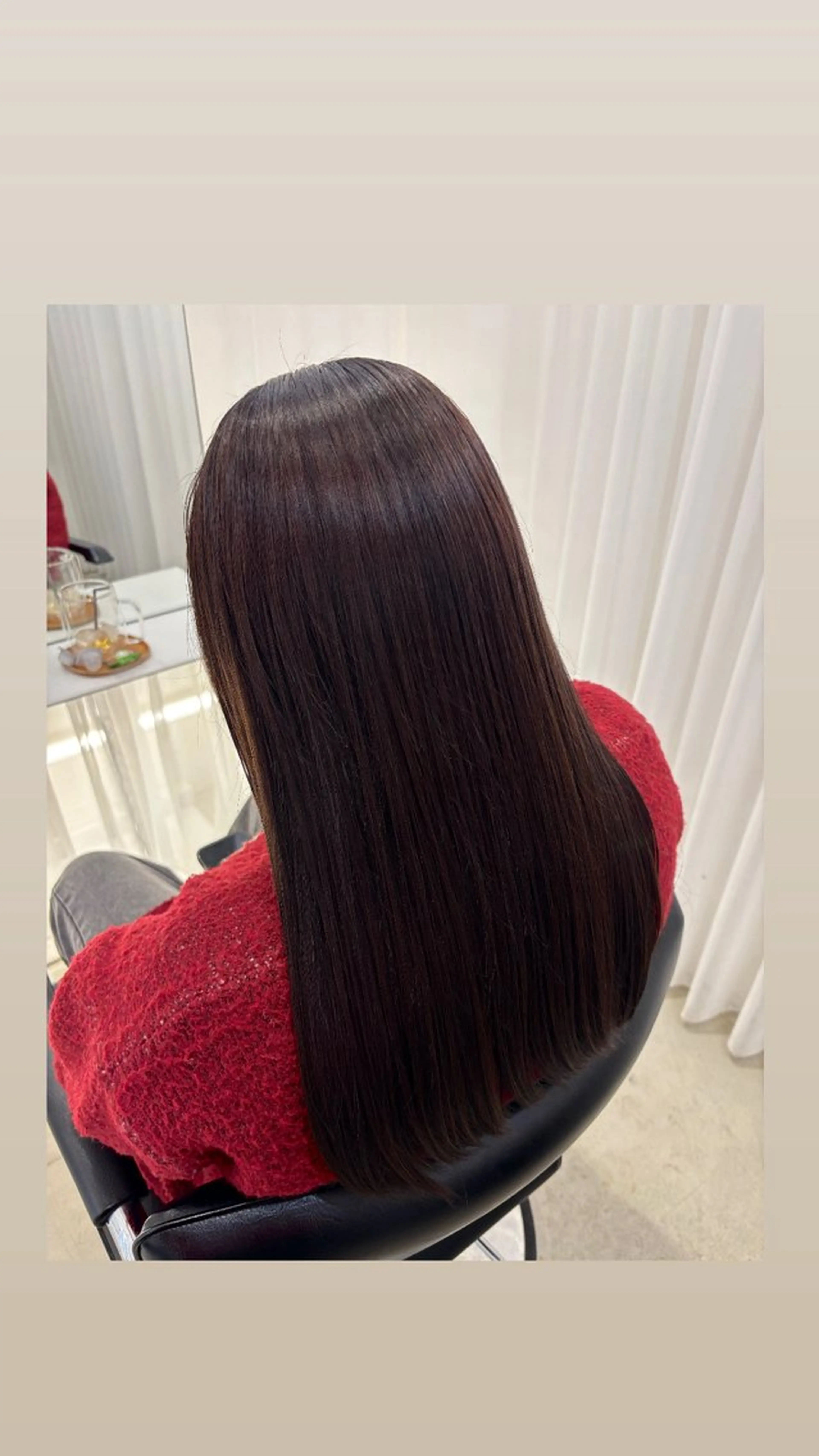 ロング カラー ヘアカラー 髙木 藍紗のヘアスタイル