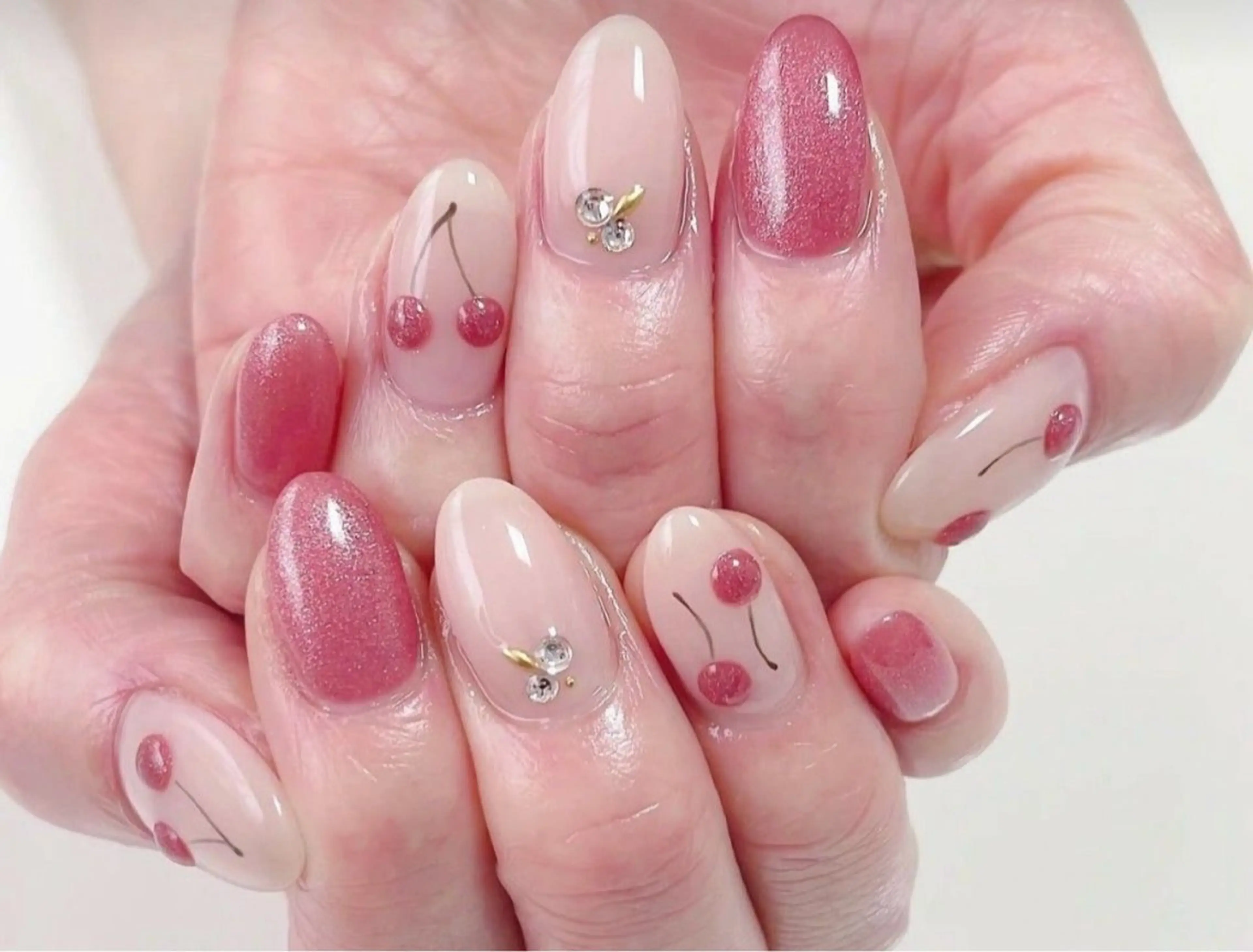 ネイル 韓国ネイル 持ち込み ニュアンスネイル ネイルチップ ハンドネイル TABI ANA.CHUOのネイルデザイン