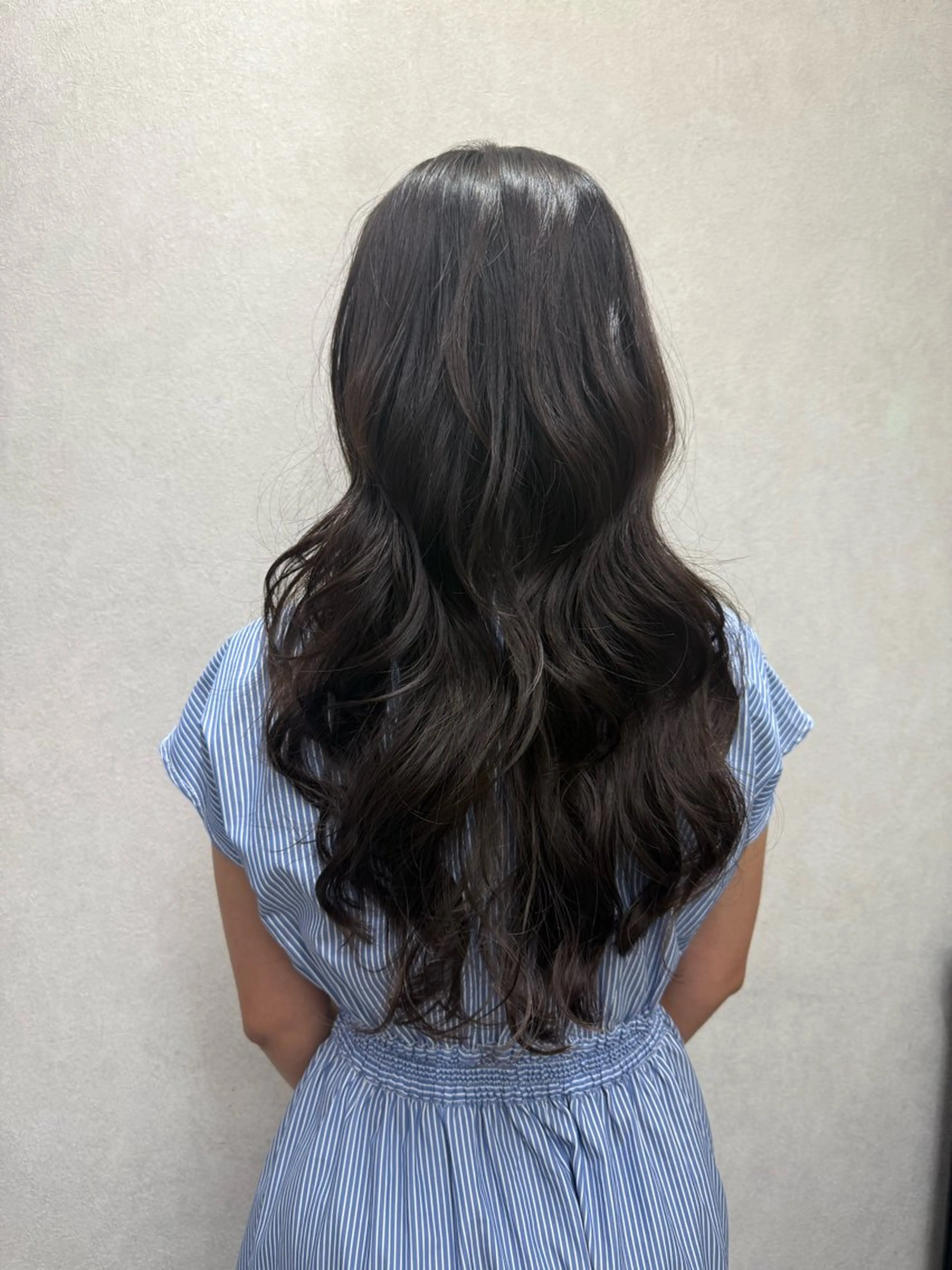 ロング パーマ コテ巻き風パーマ 🦋にこ🦋のヘアスタイル