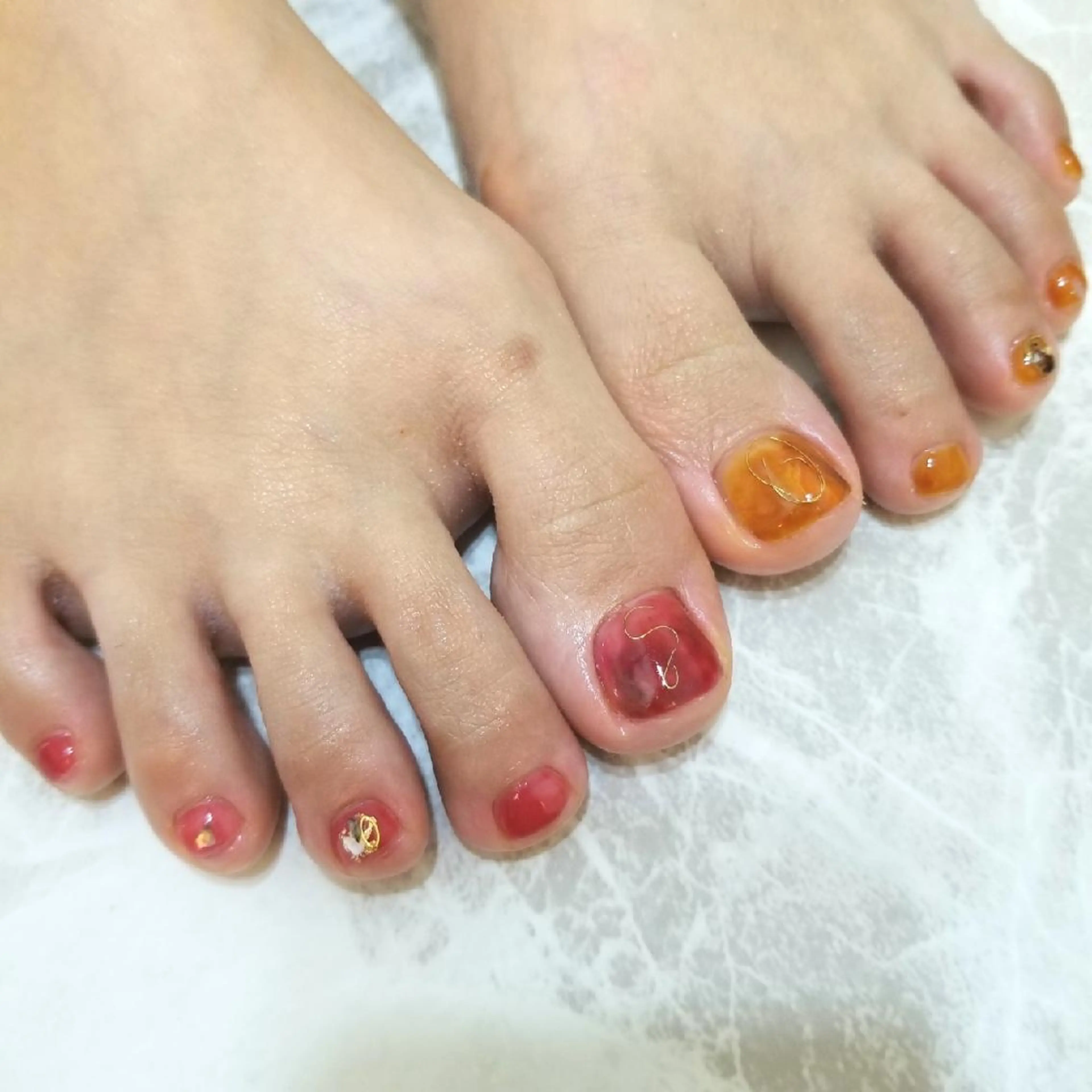 ネイル フットネイル フットネイル nijiiro🌈 サトウのネイルデザイン