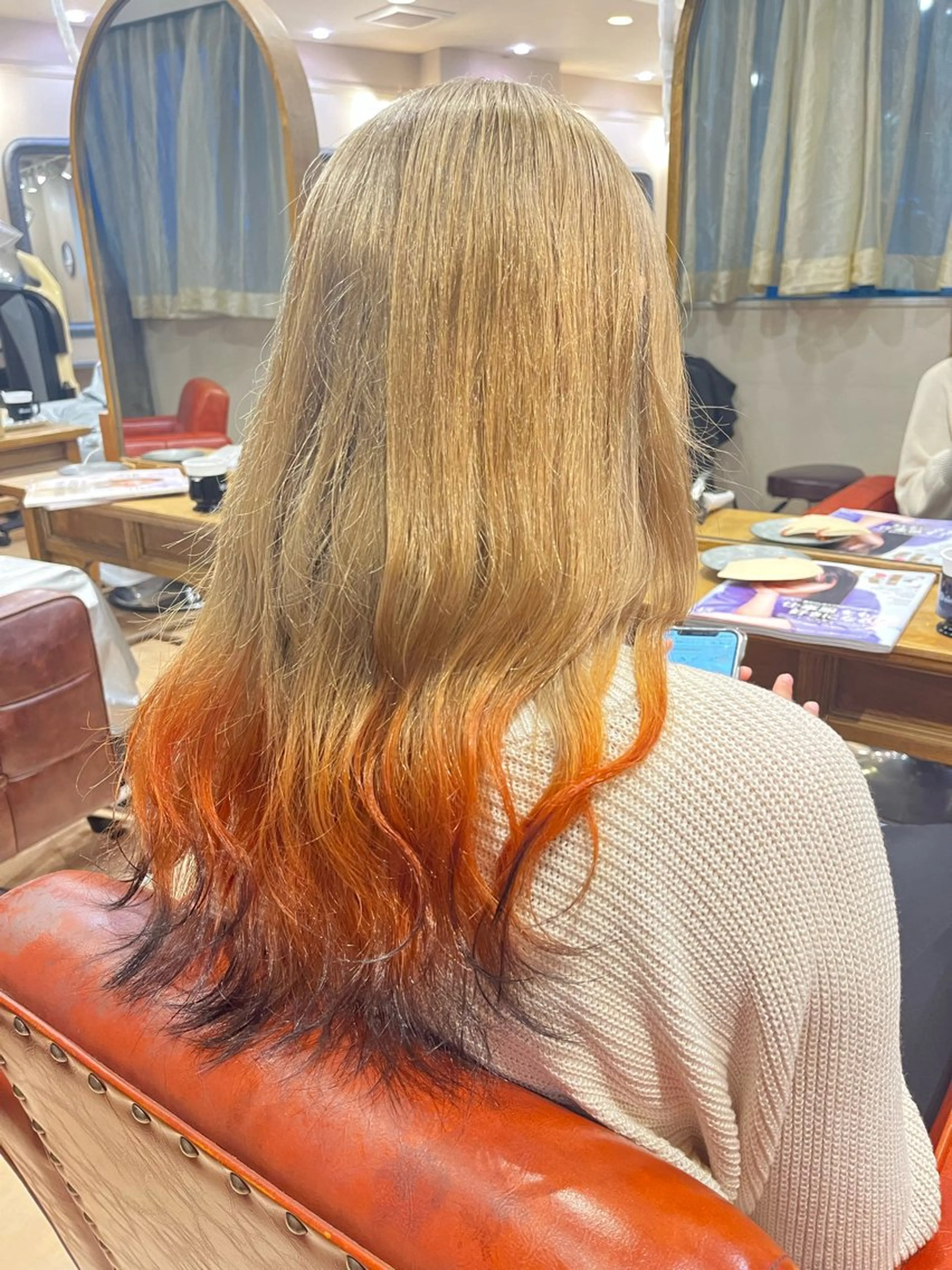 ロング カラー 髪質改善×ケアブリー チ特化【ケンタ】のヘアスタイル