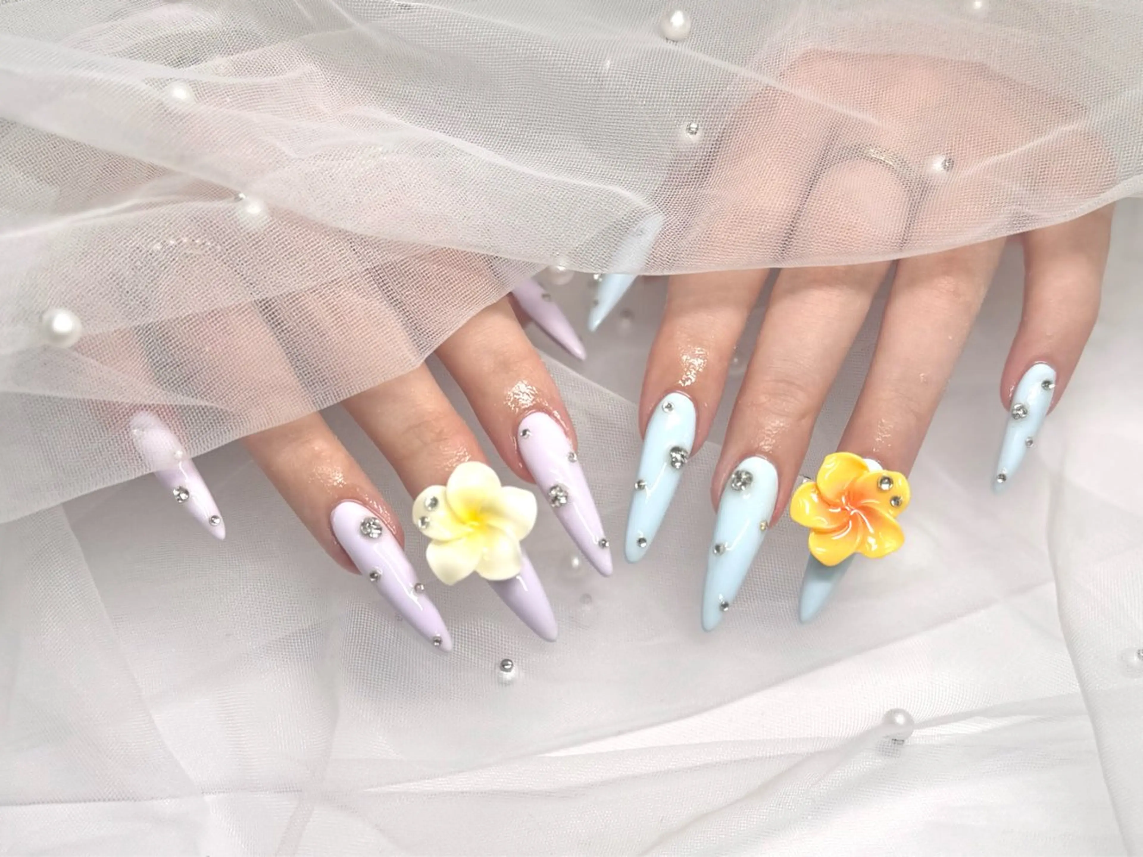 ネイル キラキラネイル スカルプネイル ハンドネイル 🫧Rio🫧ネイル /渋谷🫧ワンホンのネイルデザイン