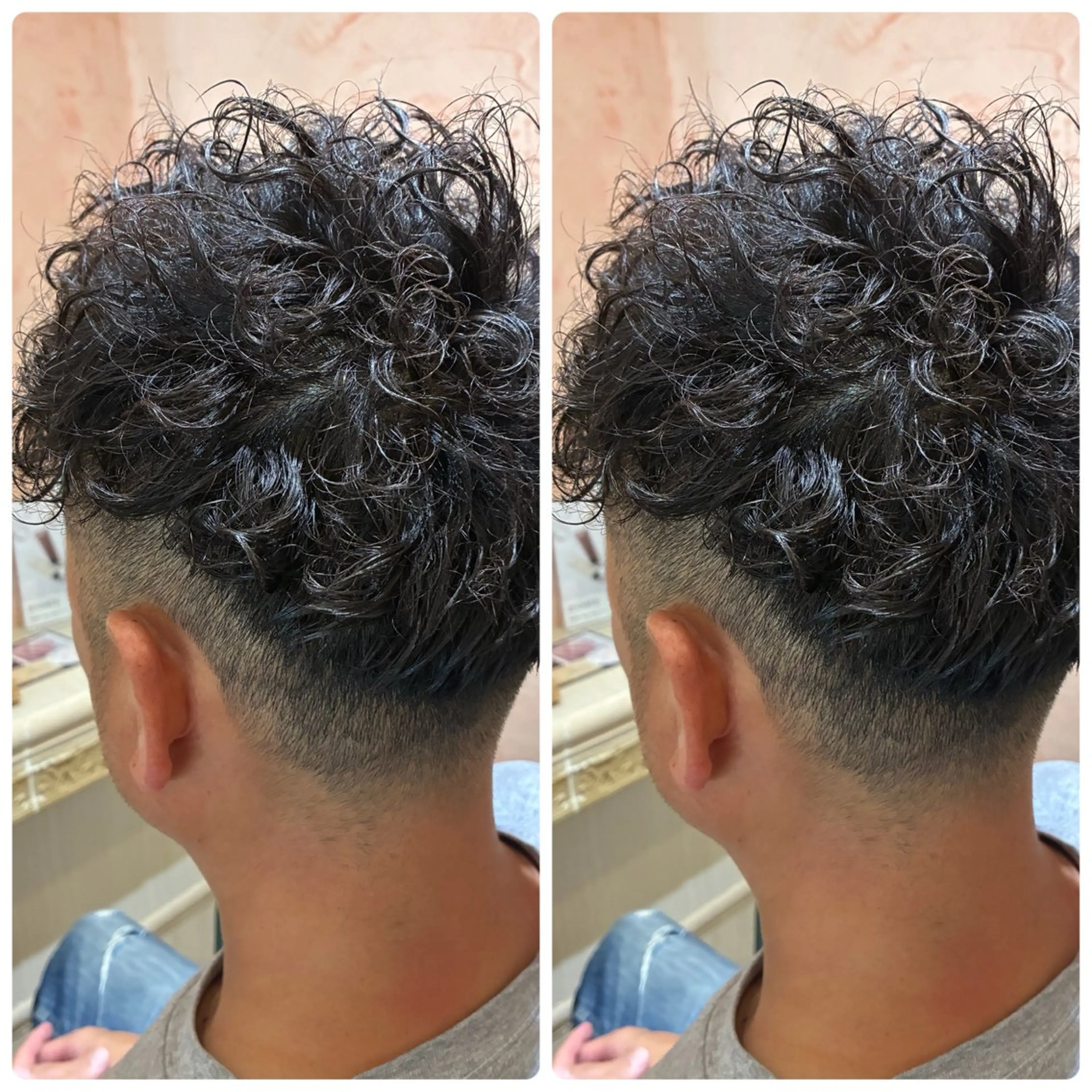 ショート パーマ おおやま たくみのヘアスタイル