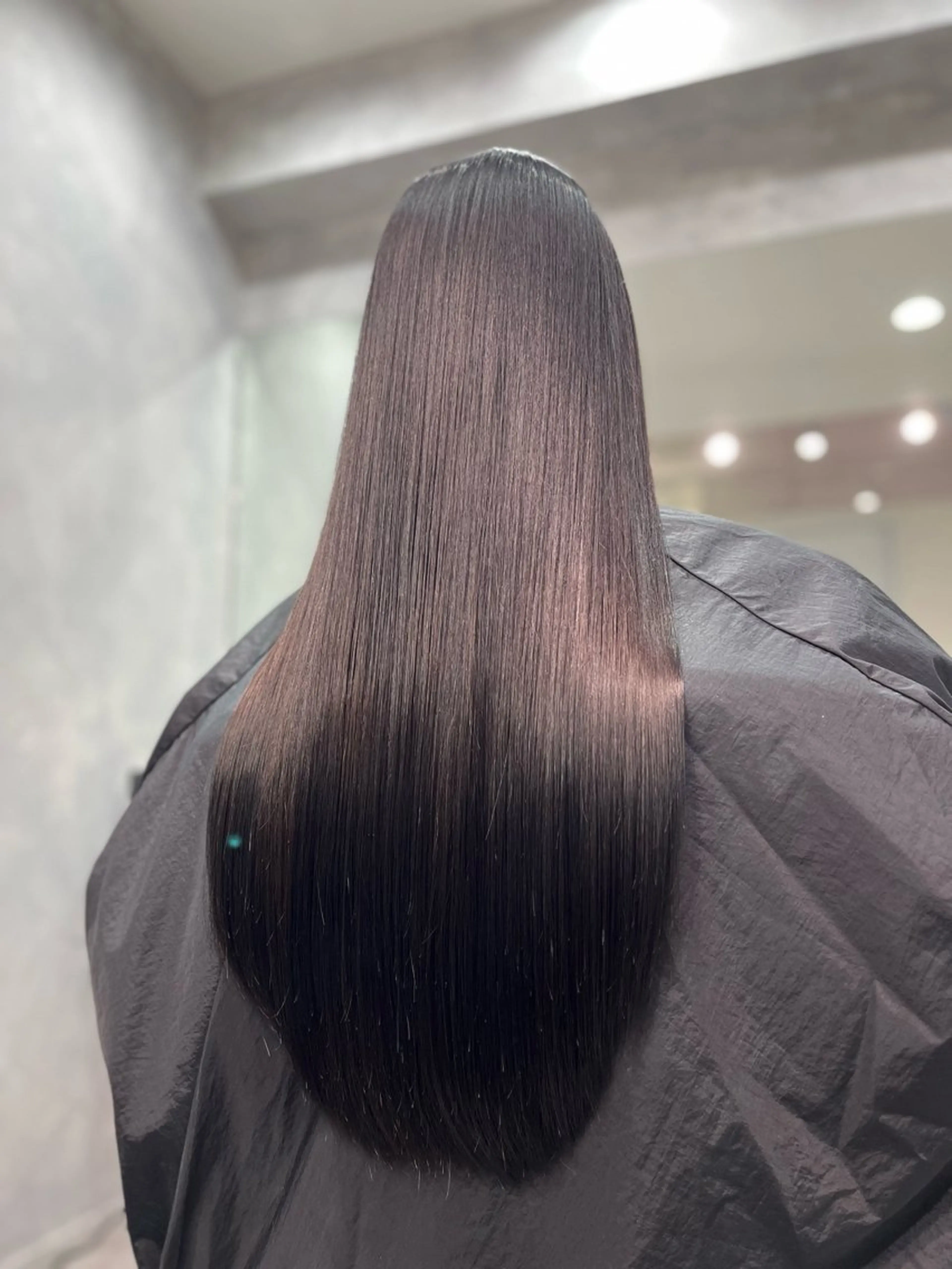 ロング パーマ 髪質改善 縮毛矯正 ストレートパーマ 縮毛矯正 トリートメント 美髪艶髪✨️/千種 さなのヘアスタイル