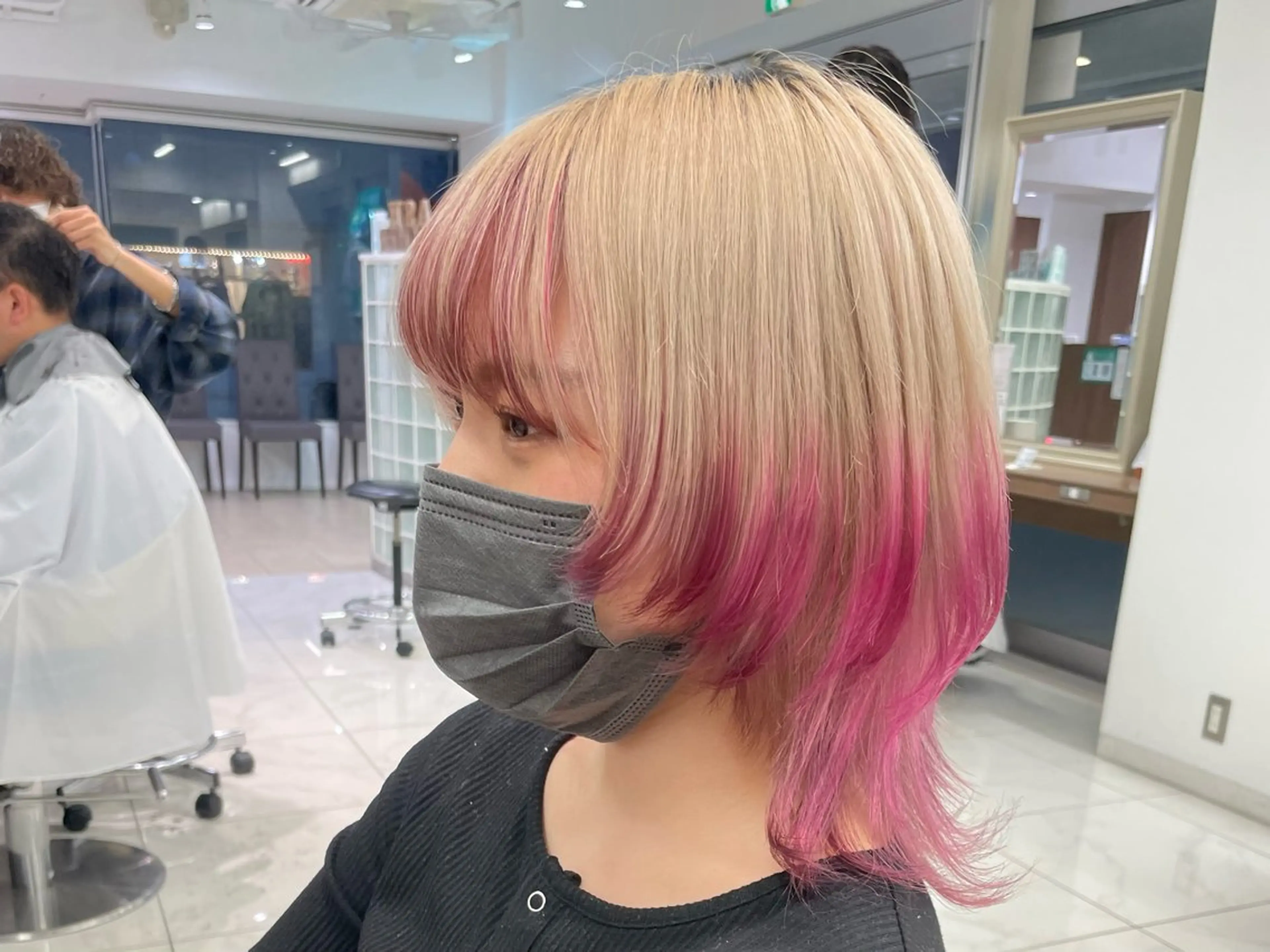 カラー デザインカラー ハードパーマ Rico💜のヘアスタイル