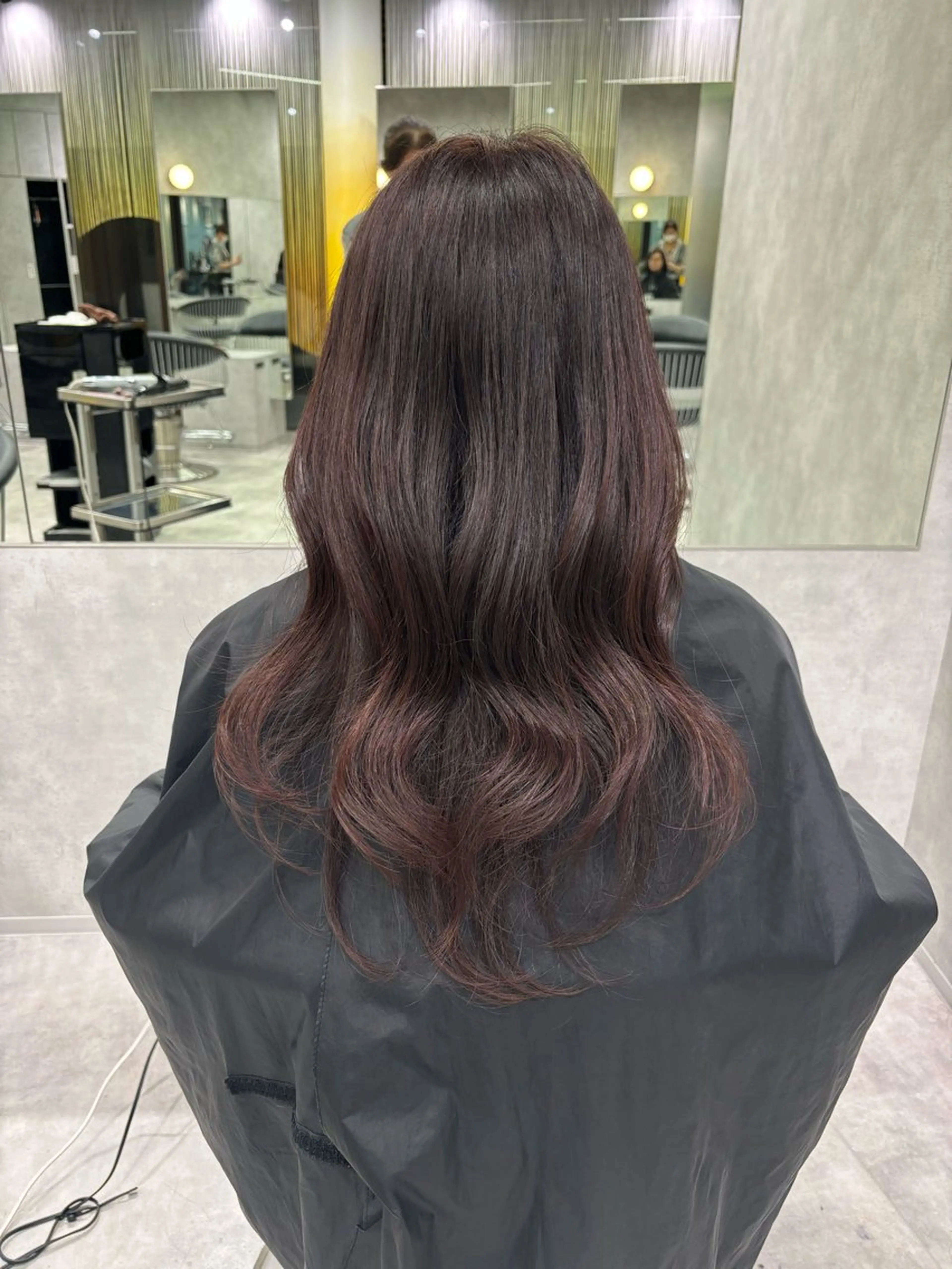 セミロング カラー ヘアカラー トリートメント 🌷レイヤー・ボブ /tomomi🌷のヘアスタイル