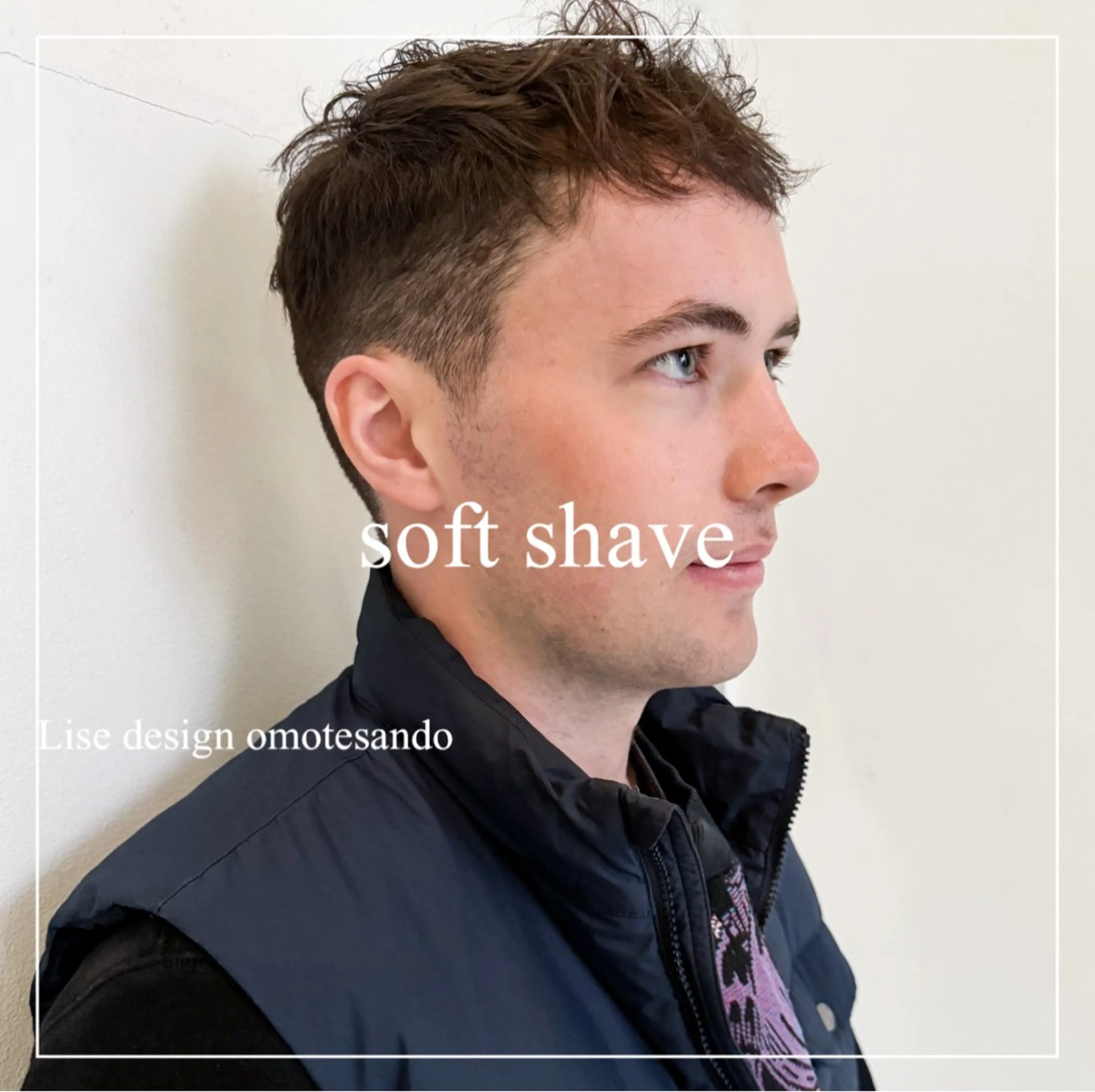 ショート カラー パーマ メンズ 表参道Lise おおいしおりのヘアスタイル