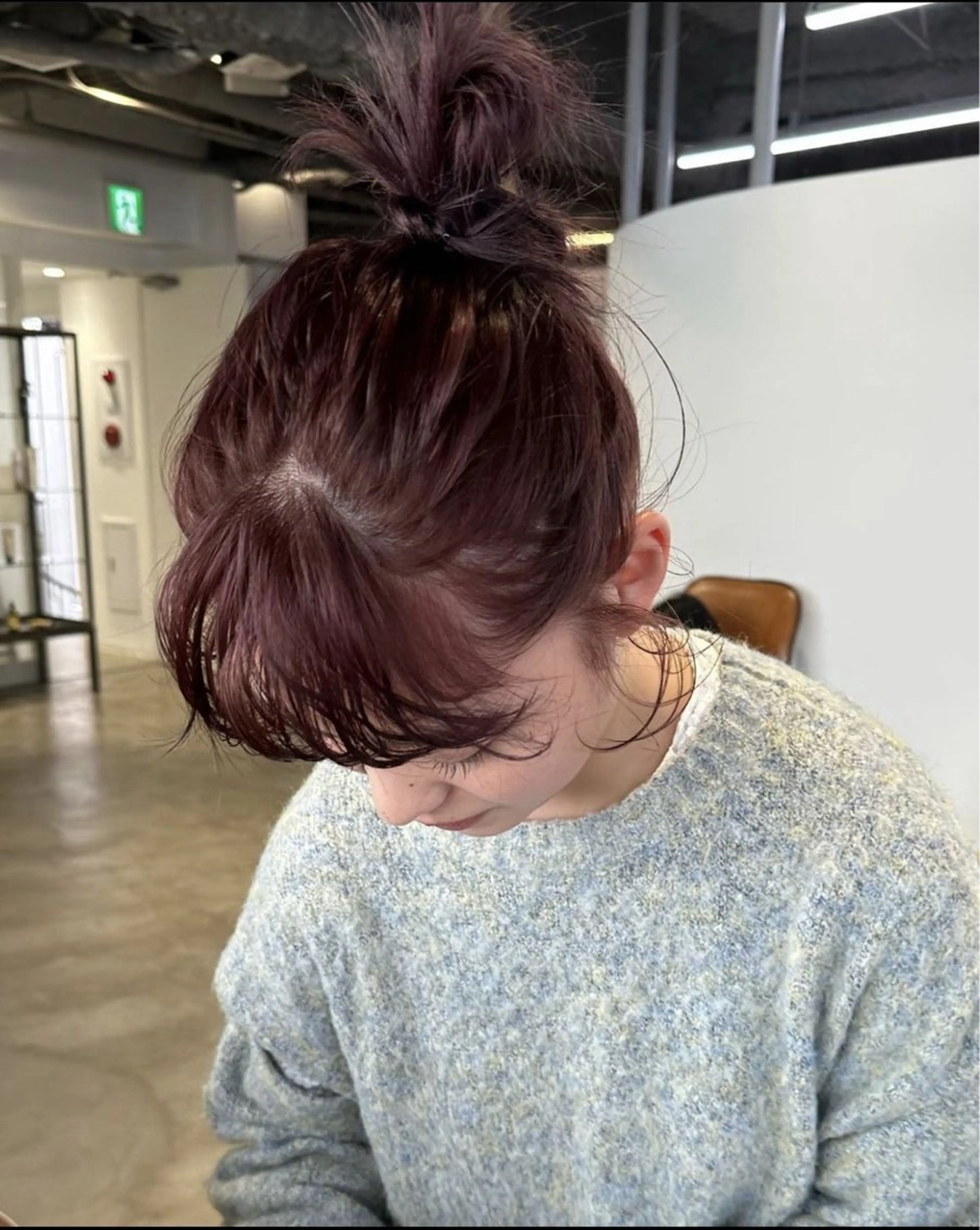 カラー 山本 あのんのヘアスタイル