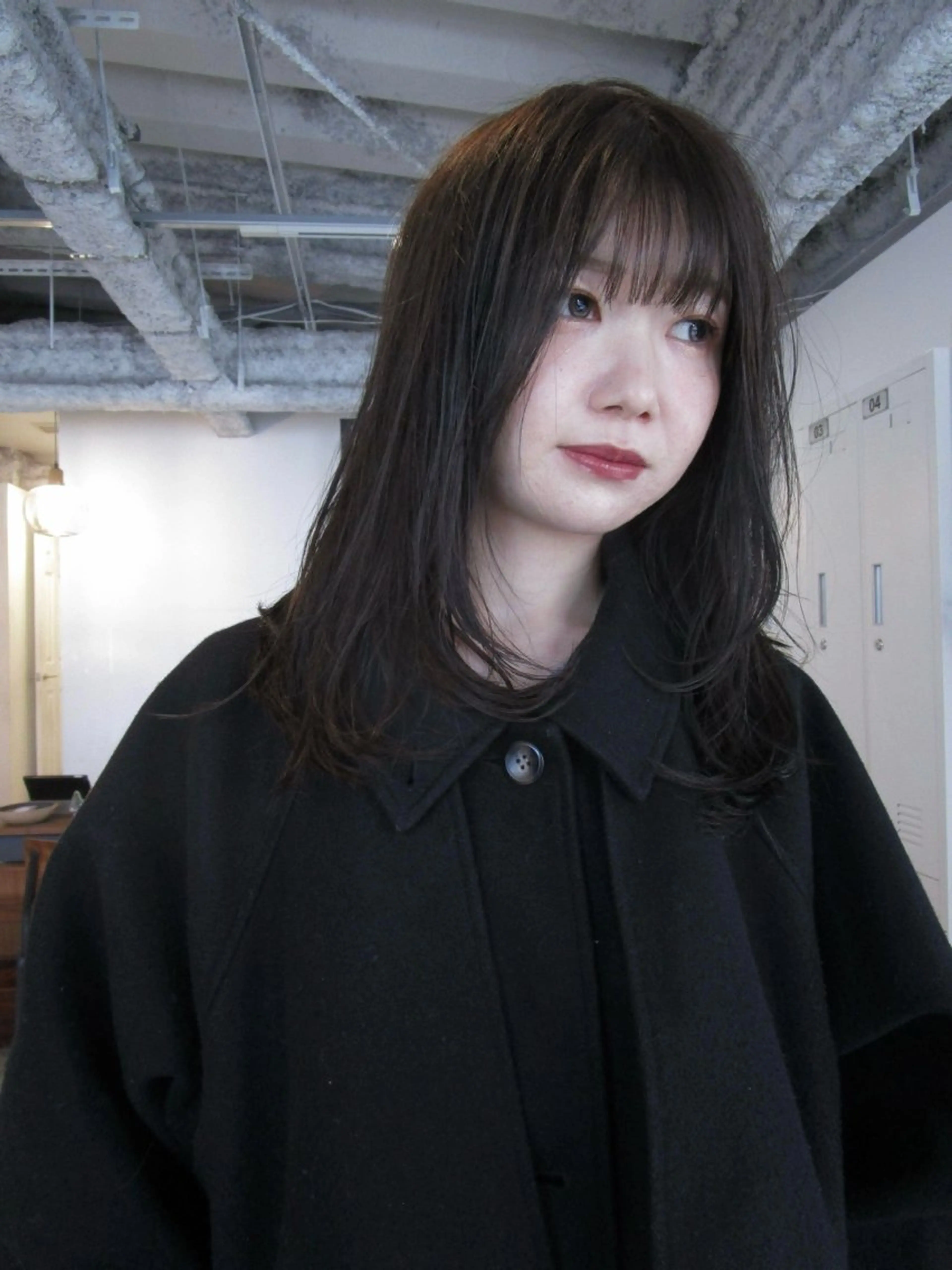 セミロング カラー ブラウンカラー レイヤーカット カット ヘアカラー yu maのヘアスタイル