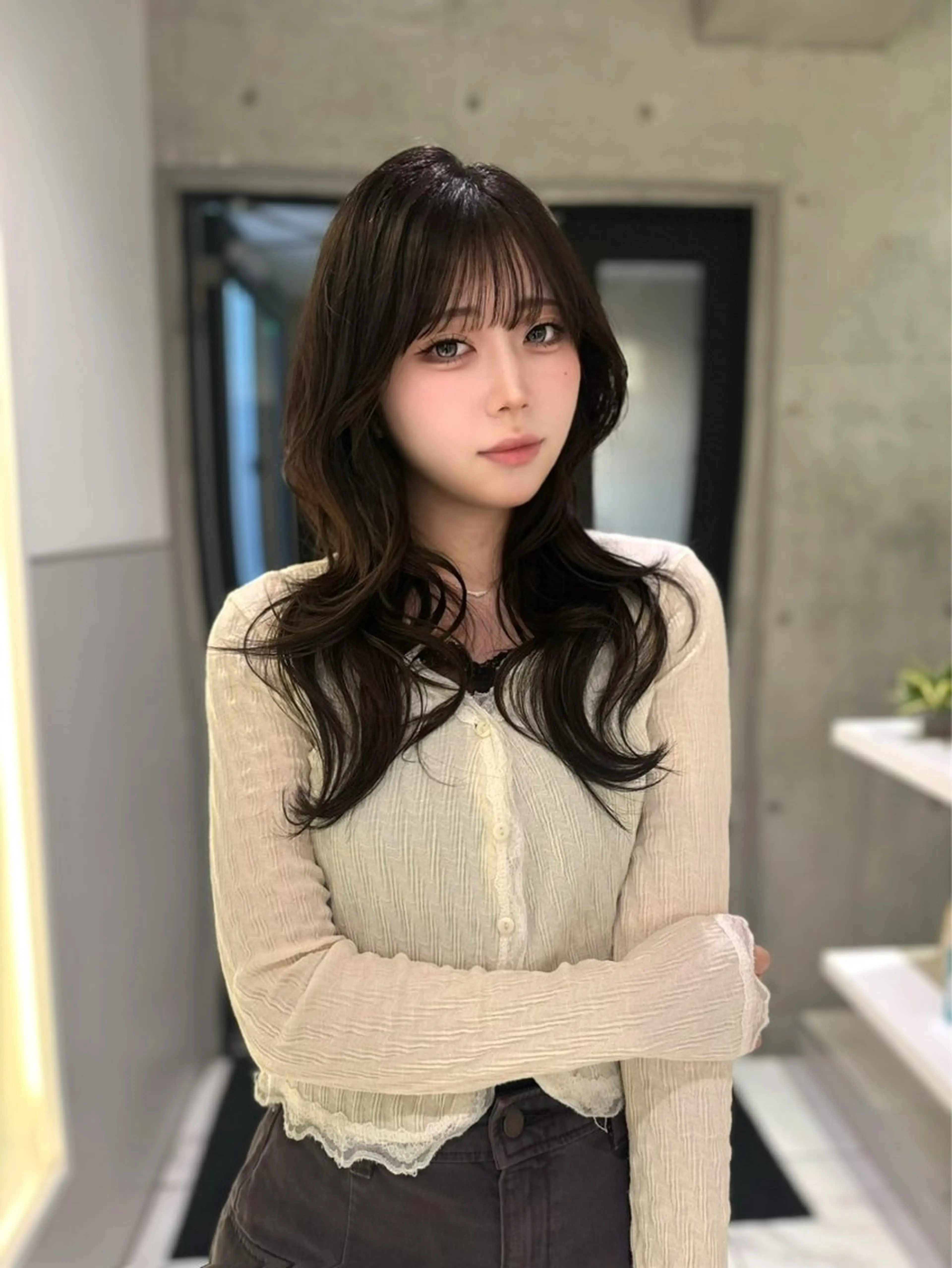 ロング カット トリートメント karina🌿レイ ヤーカット/髪質改善のヘアスタイル