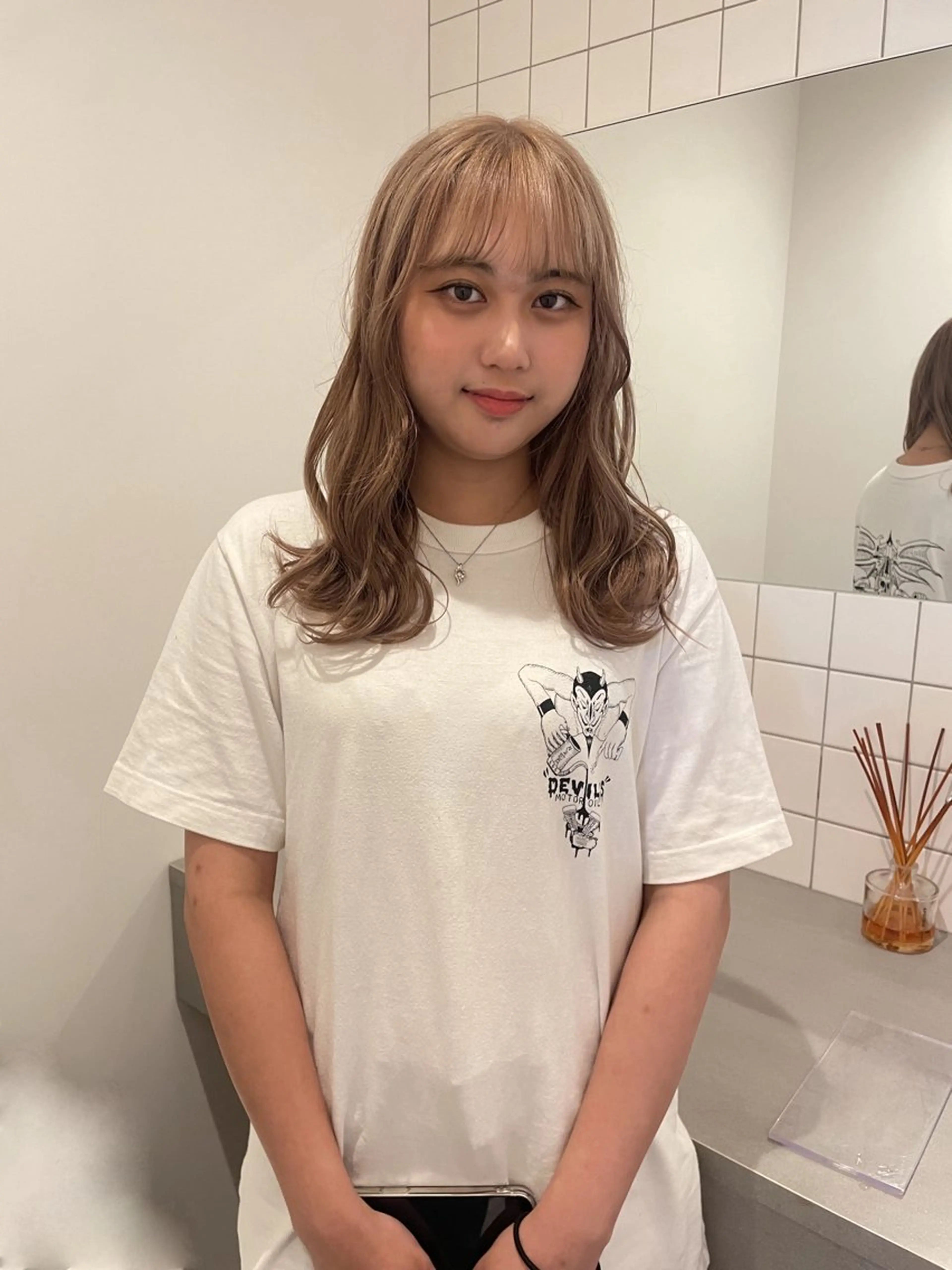 セミロング ボブカットモデル/パ ーマ/harunaのヘアスタイル