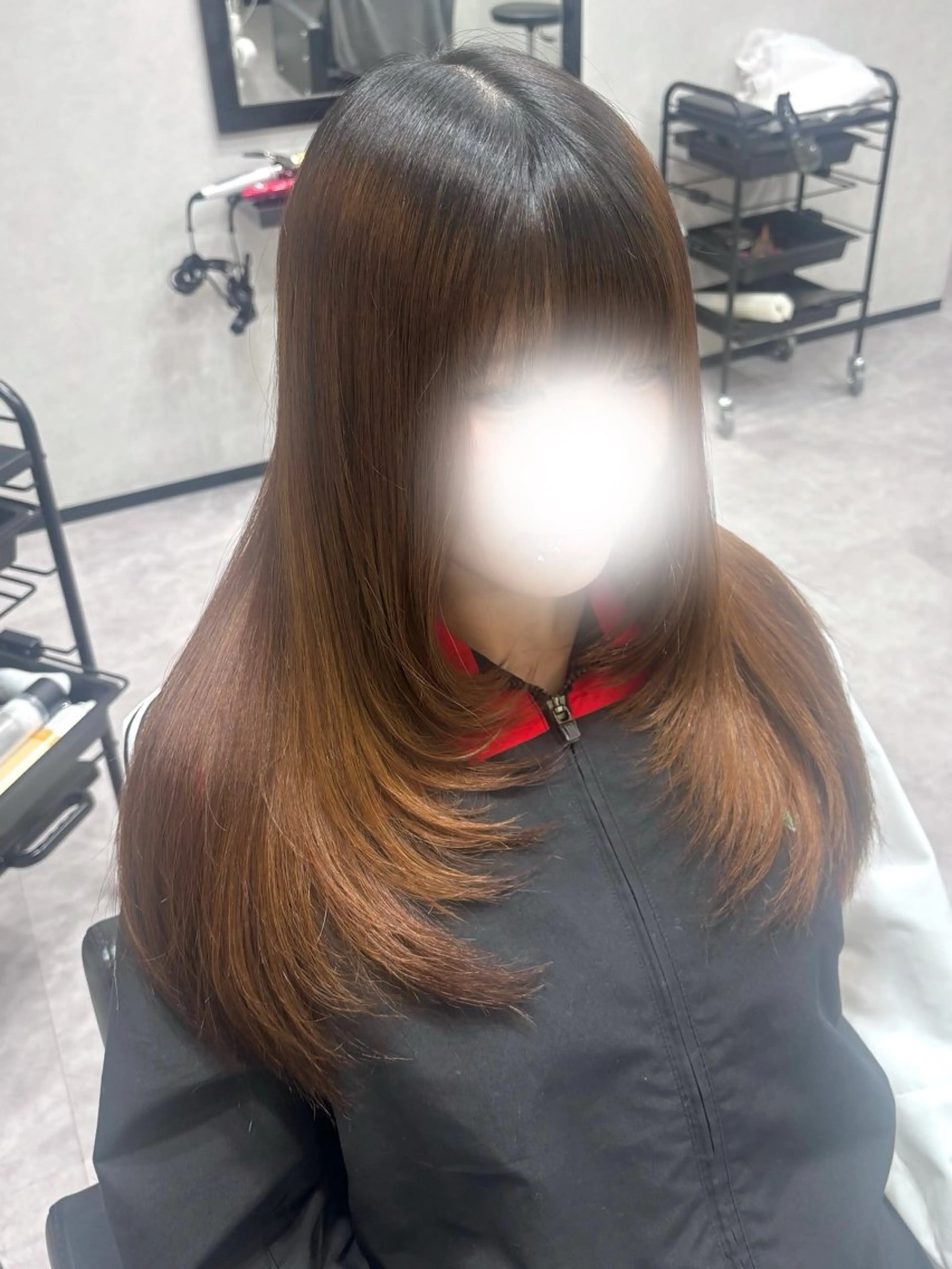ロング 福島 あいりのヘアスタイル