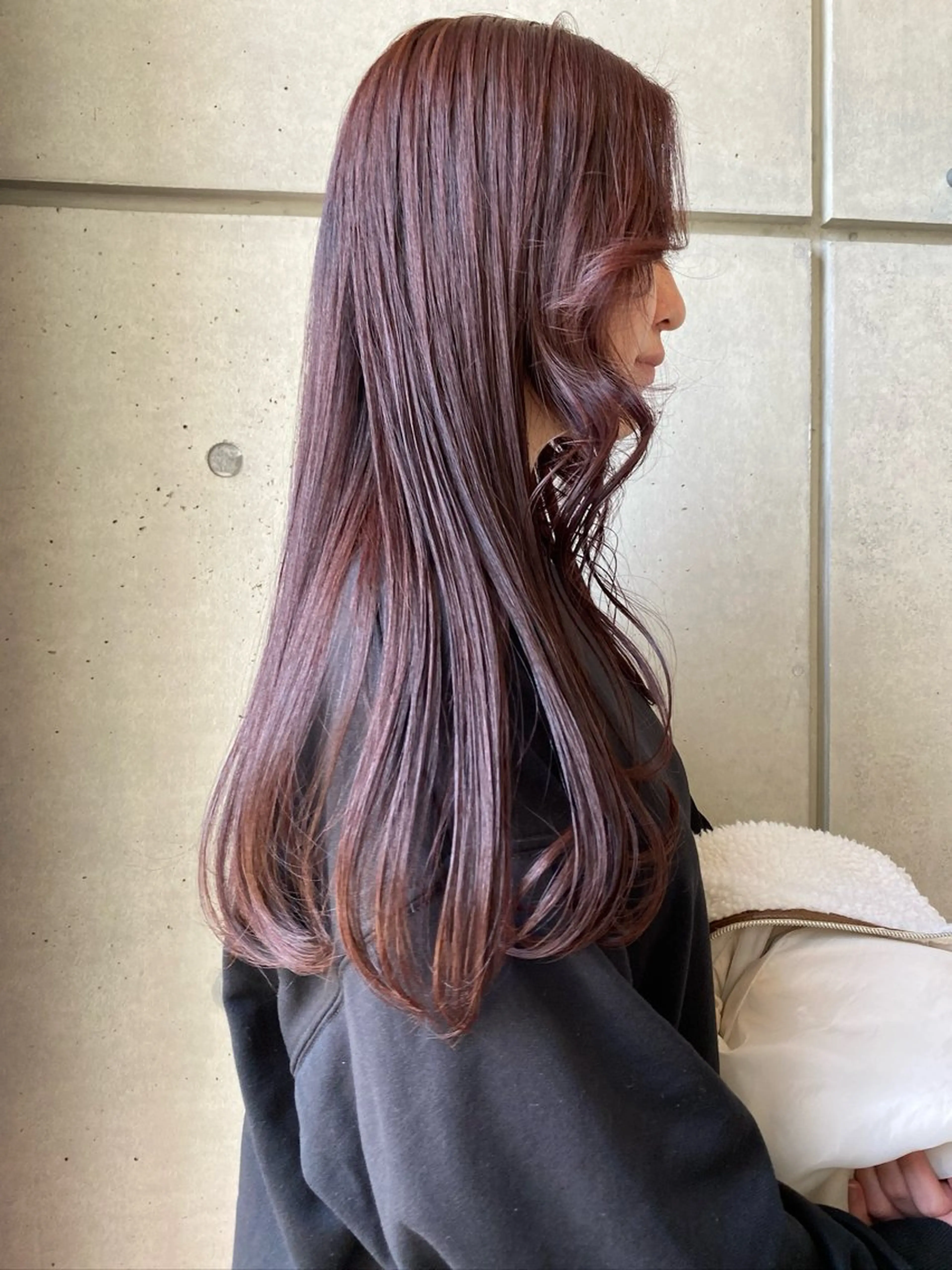 ロング カラー ヘアアレンジ ブリーチ ブリーチなしカラー abe yuikaのヘアスタイル