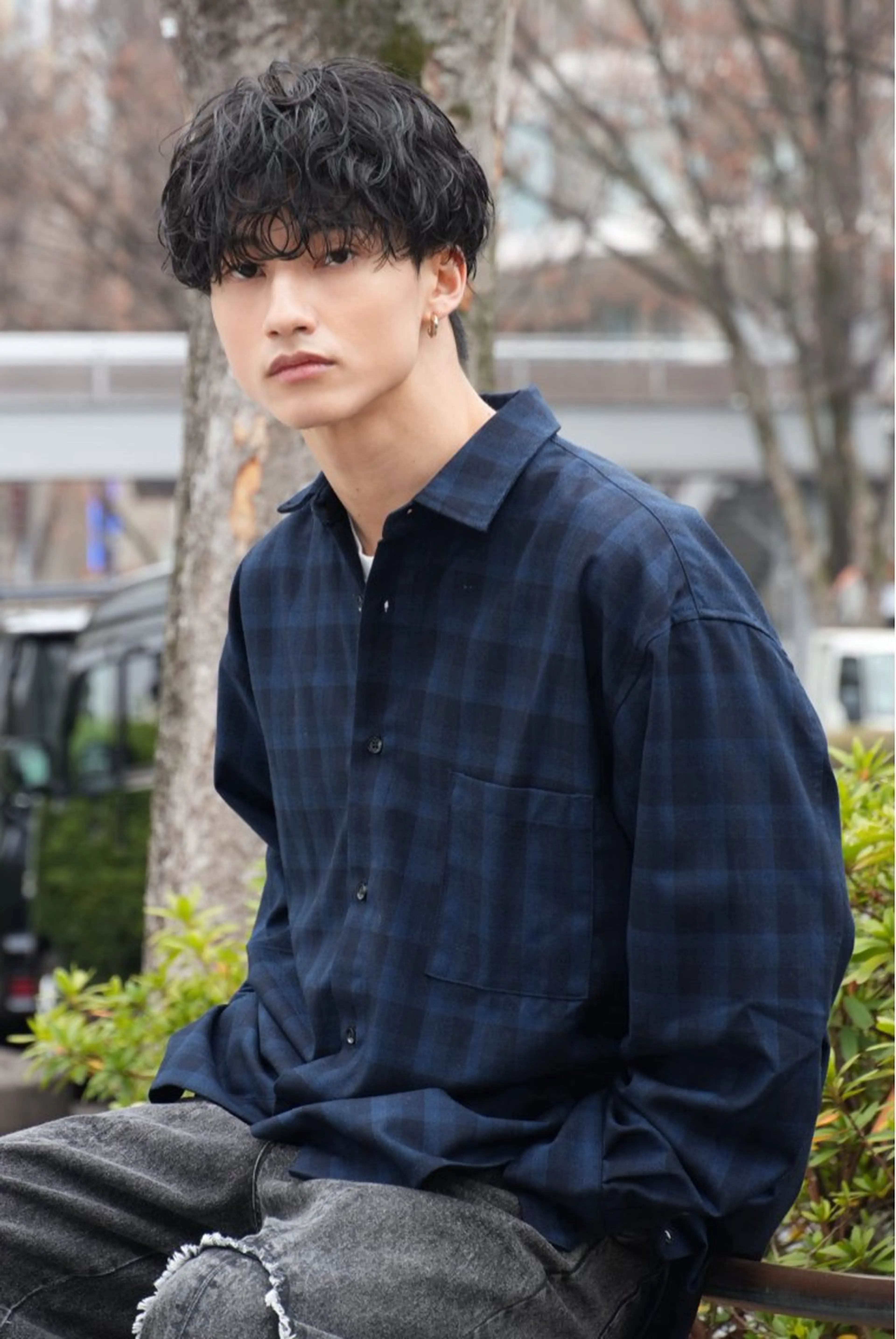 ショート パーマ メンズ カット パーマ トリートメント ヘアセット 11.12月限定割引 fifth前比嘉💥のヘアスタイル