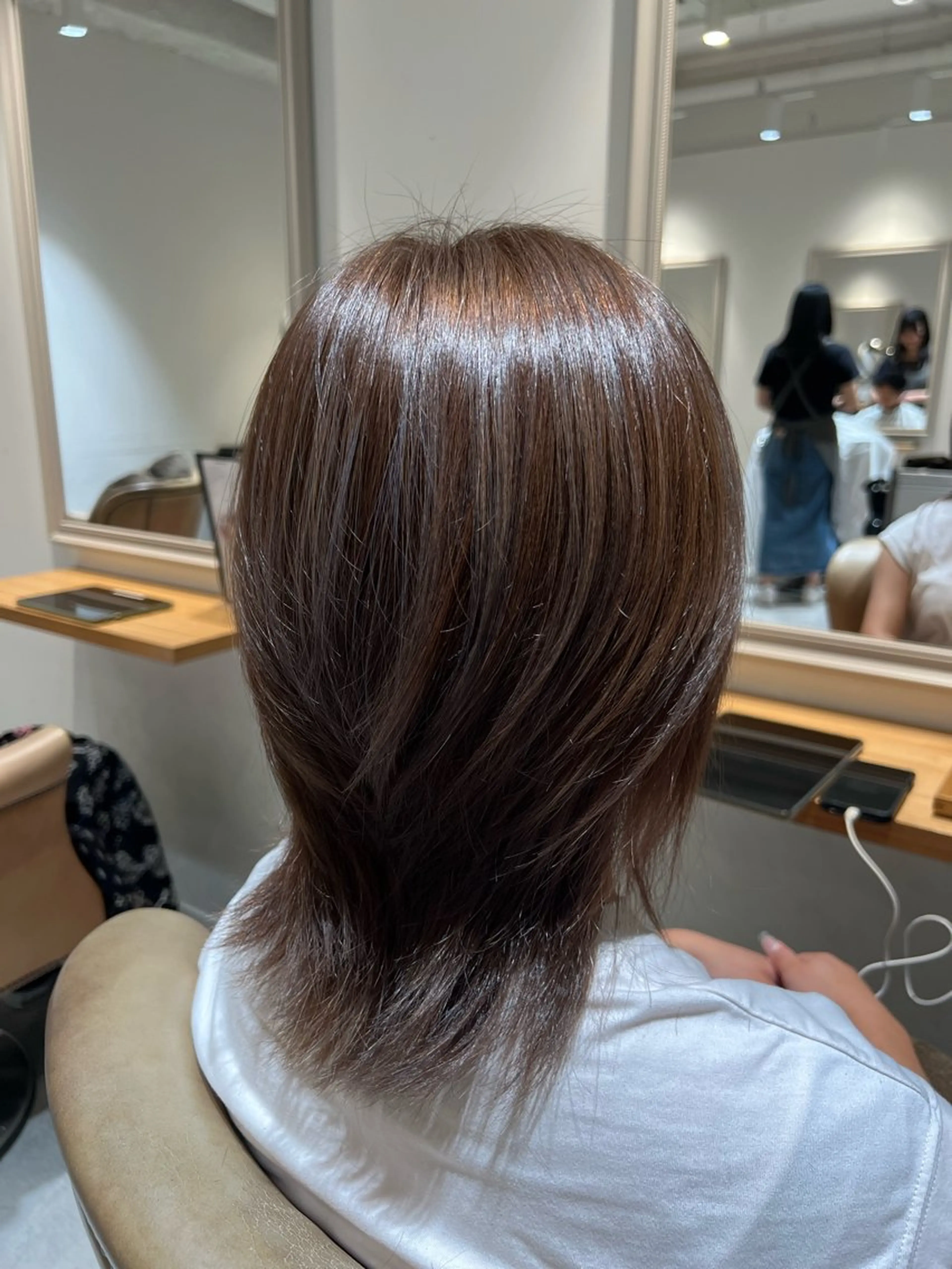 ミディアム 大河原 美優のヘアスタイル