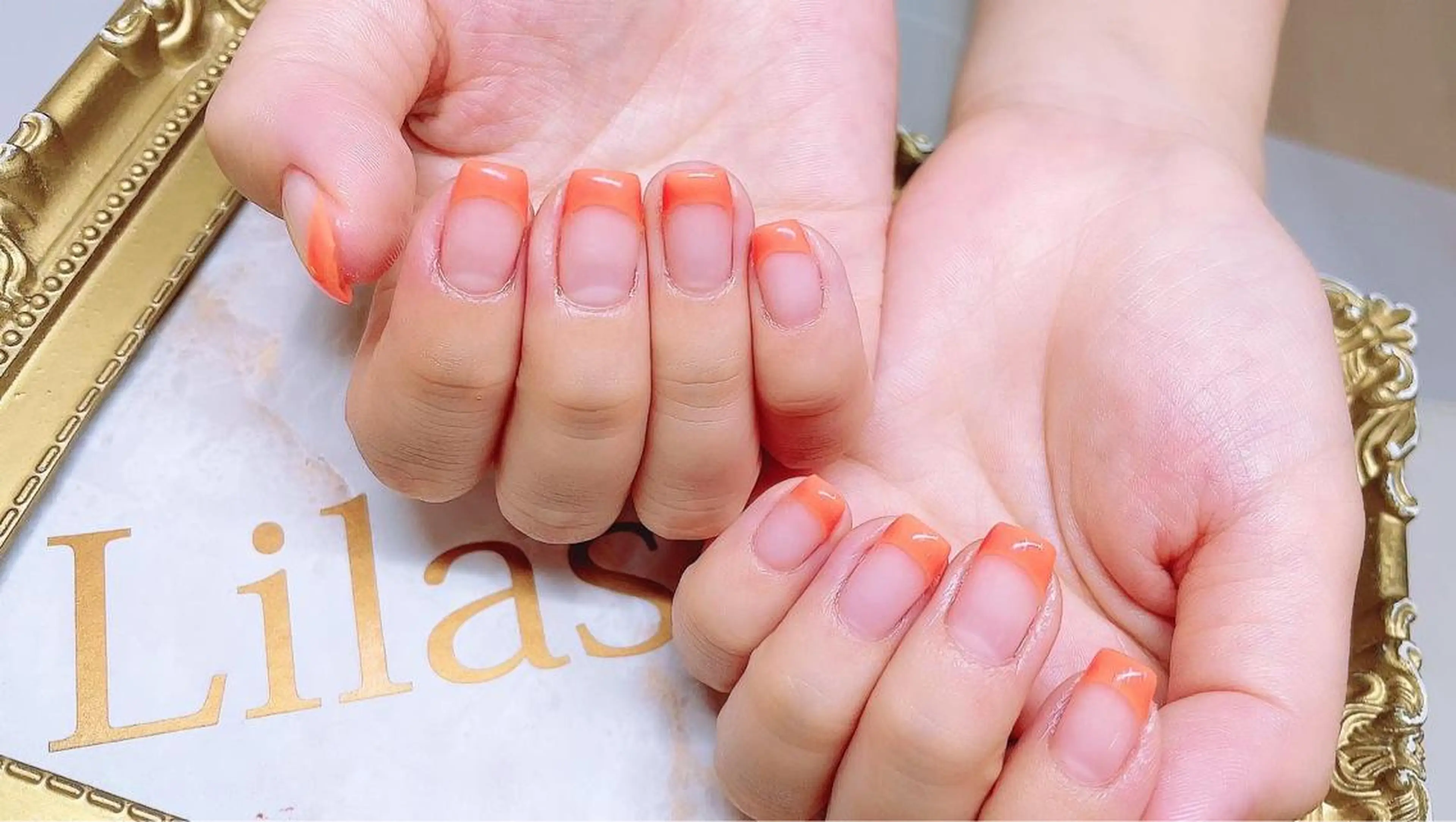 ネイル フレンチネイル ジェルネイル ハードジェル ロングネイル パステルネイル Lilas Nailのネイルデザイン
