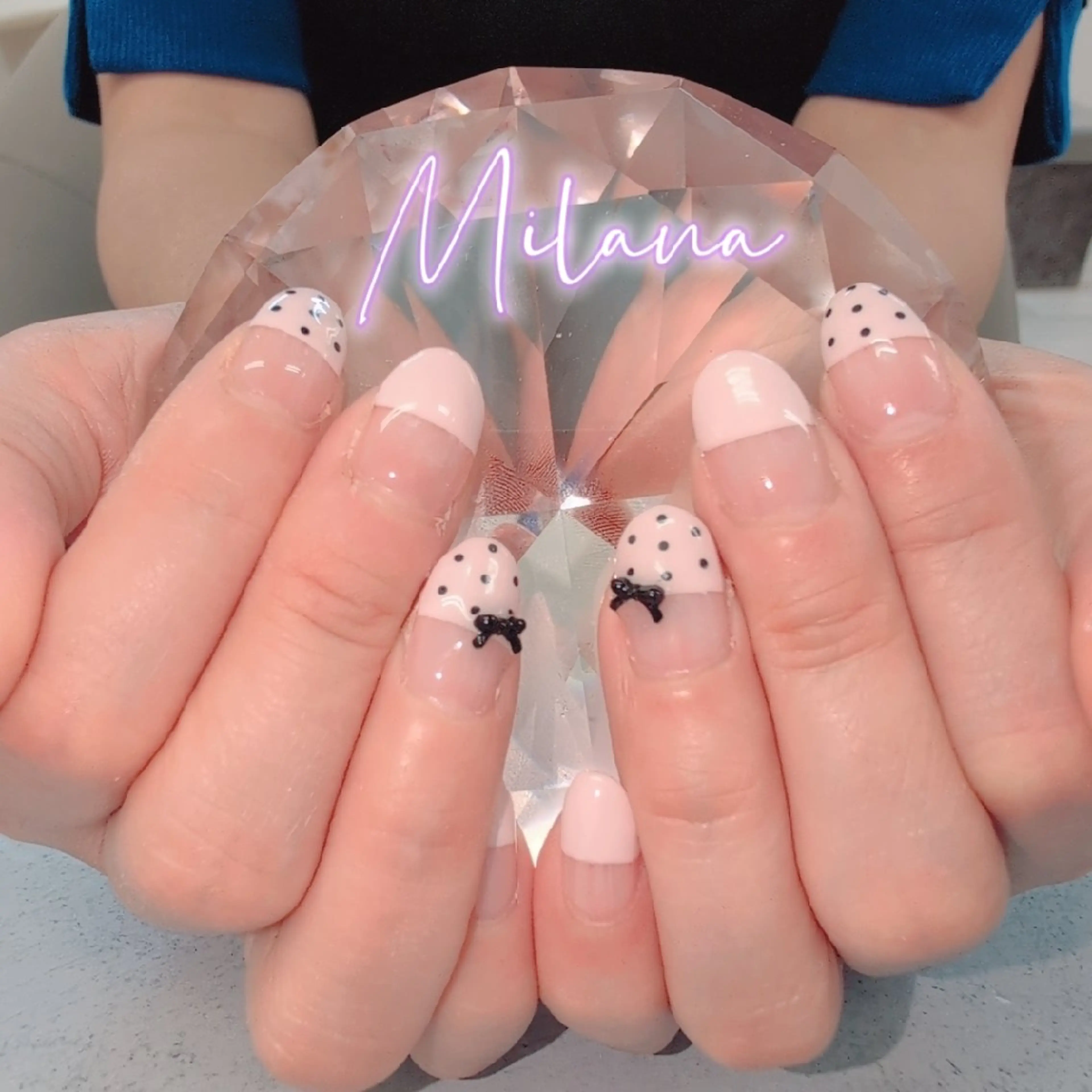 ネイル フレンチネイル ハンドネイル Milana 川瀬のネイルデザイン