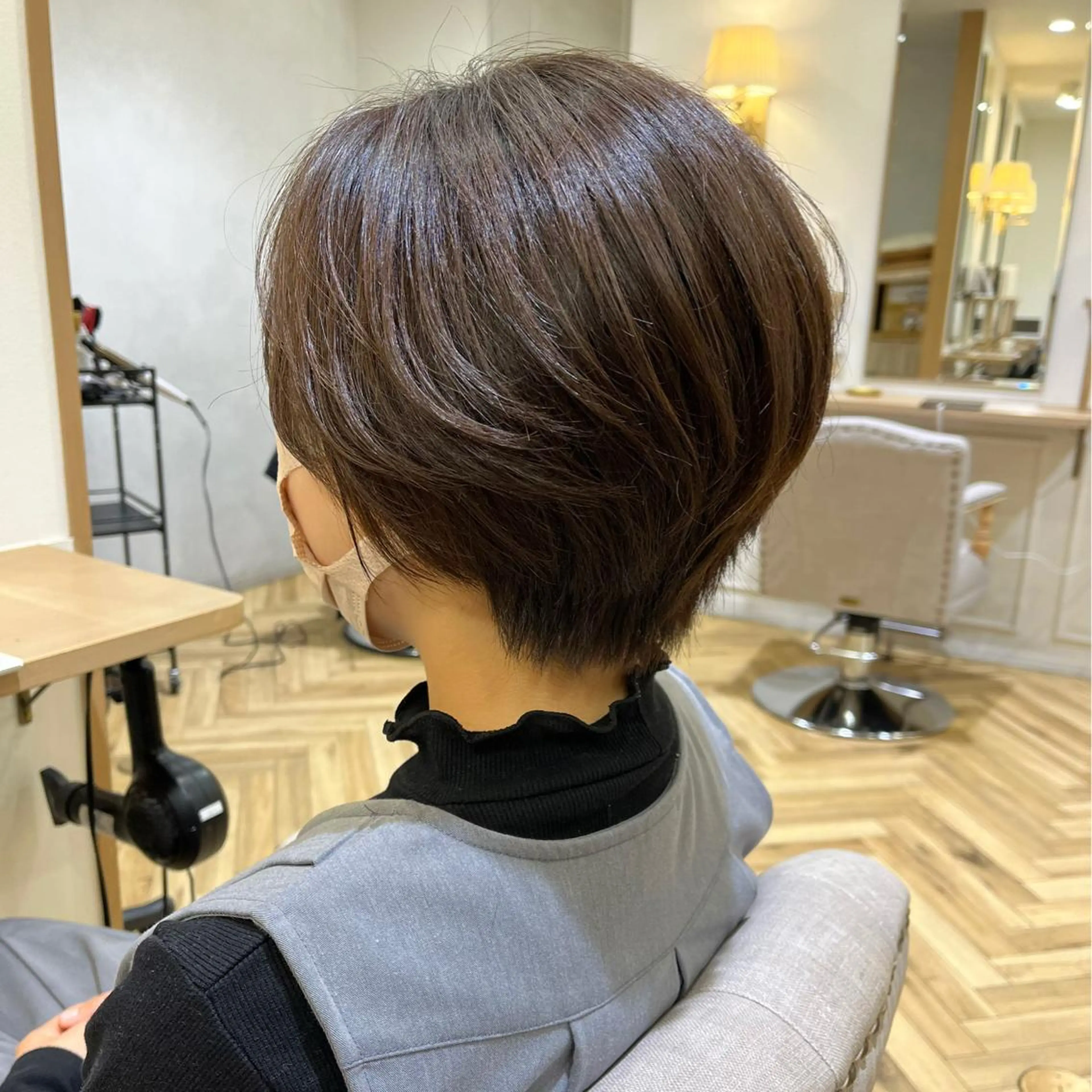 ショート カット ヘアカラー トリートメント 韓国ﾍｱ&ｼｮｰﾄ ボブ💜桑原のヘアスタイル