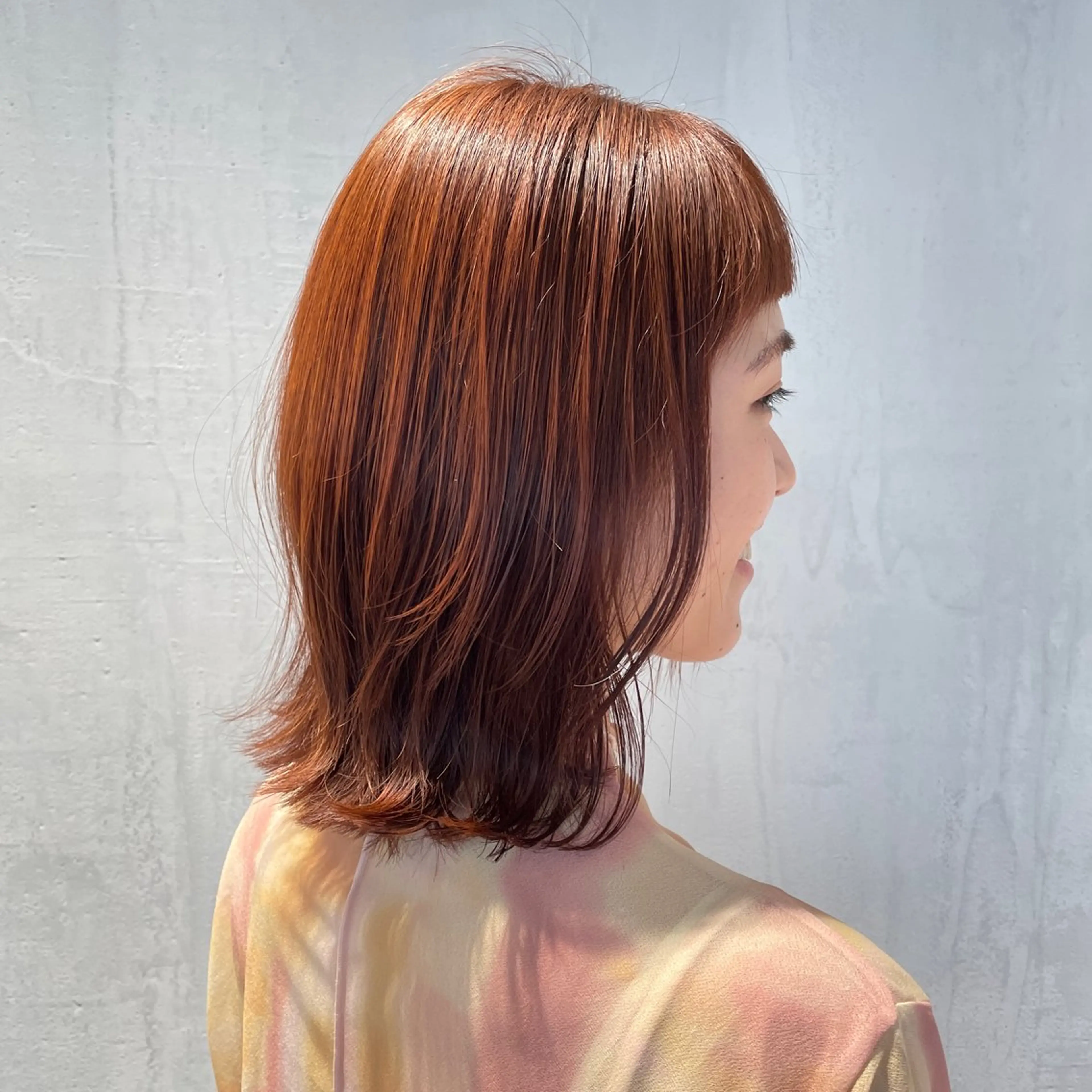 セミロング カラー くびれヘア レイヤーカット オン眉 外ハネヘア カット ヘアカラー DX SHARE SALON所属・matka白髪ぼかし 大人ヘア/KEIKOのヘアスタイル