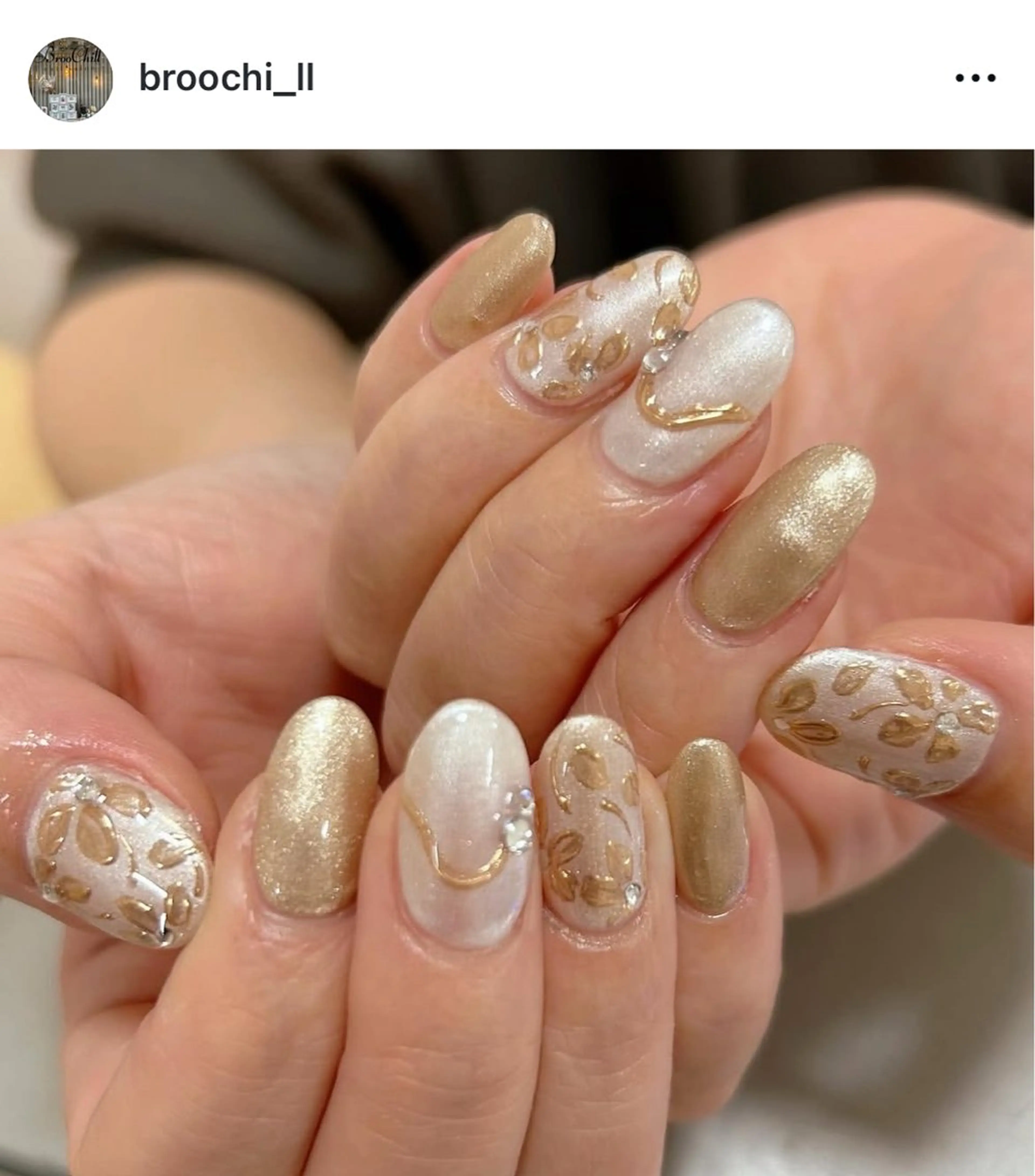 ネイル ハンドネイル nail salon BrooChillのネイルデザイン
