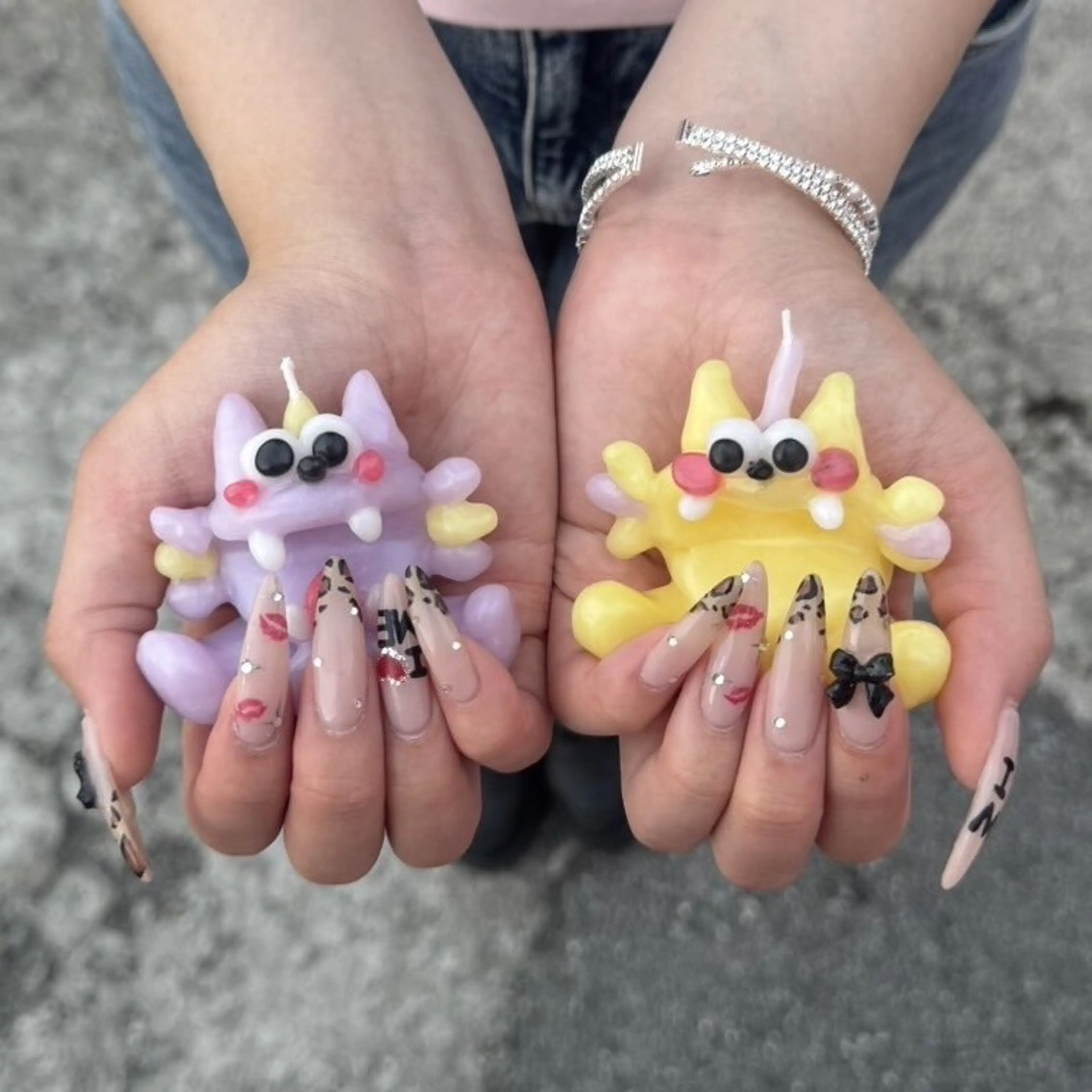 ロング ハンドネイル Nail&eyeBe lire新宿YANOのマツエク・マツパデザイン