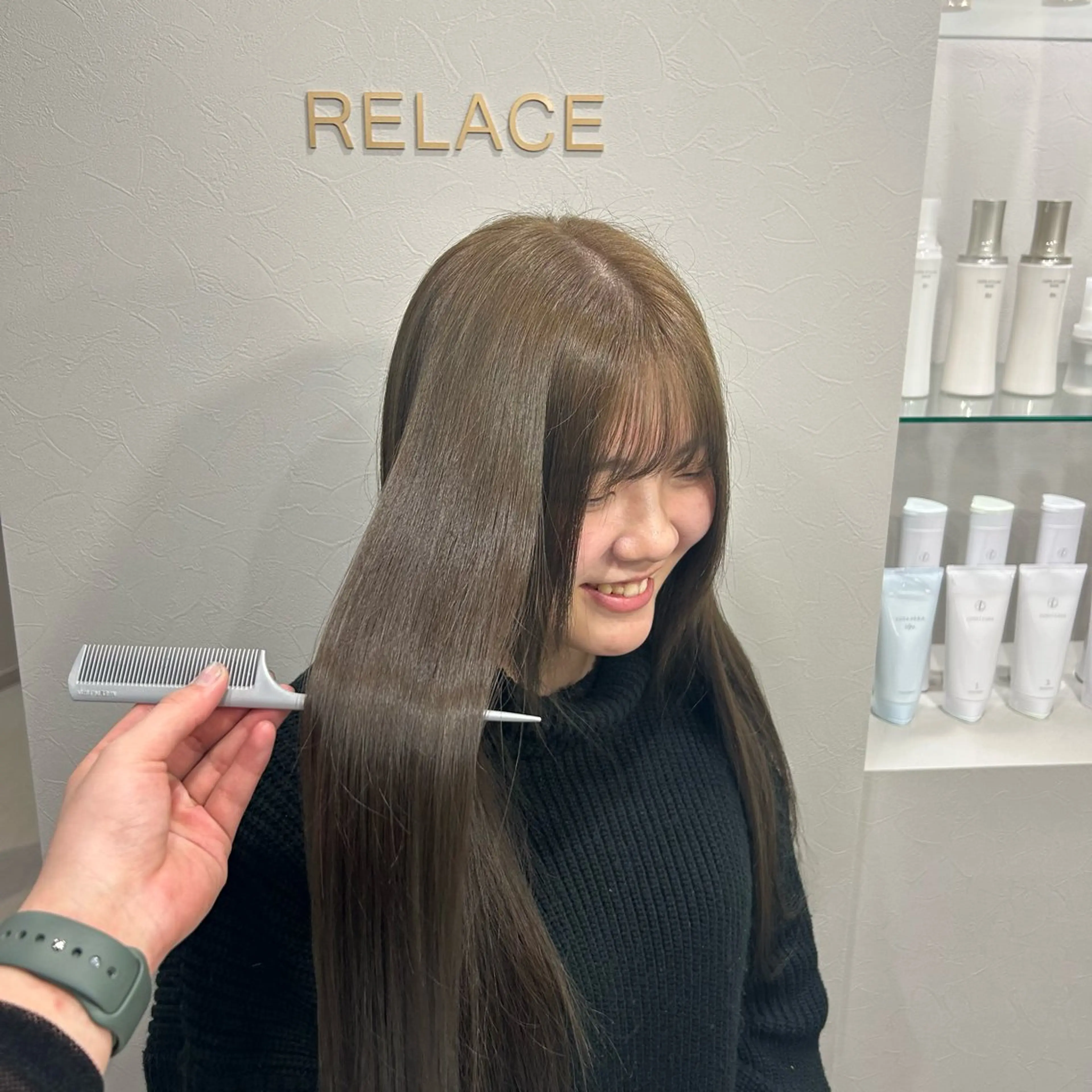 ロング カラー ベージュカラー ブリーチ ブリーチなしカラー 🌻東尾 凜🌻のヘアスタイル