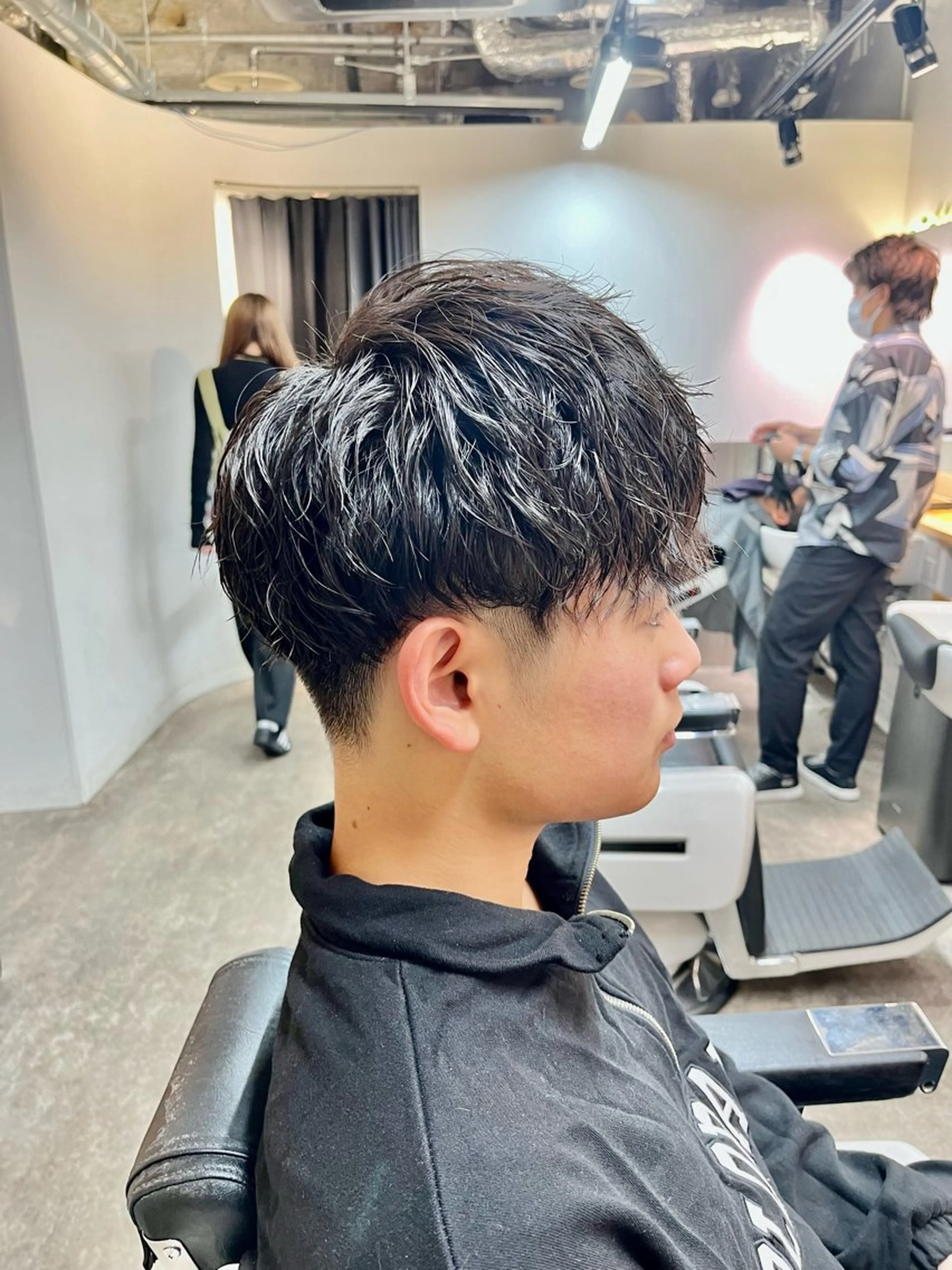 パーマ メンズ 佐々木 優人のヘアスタイル