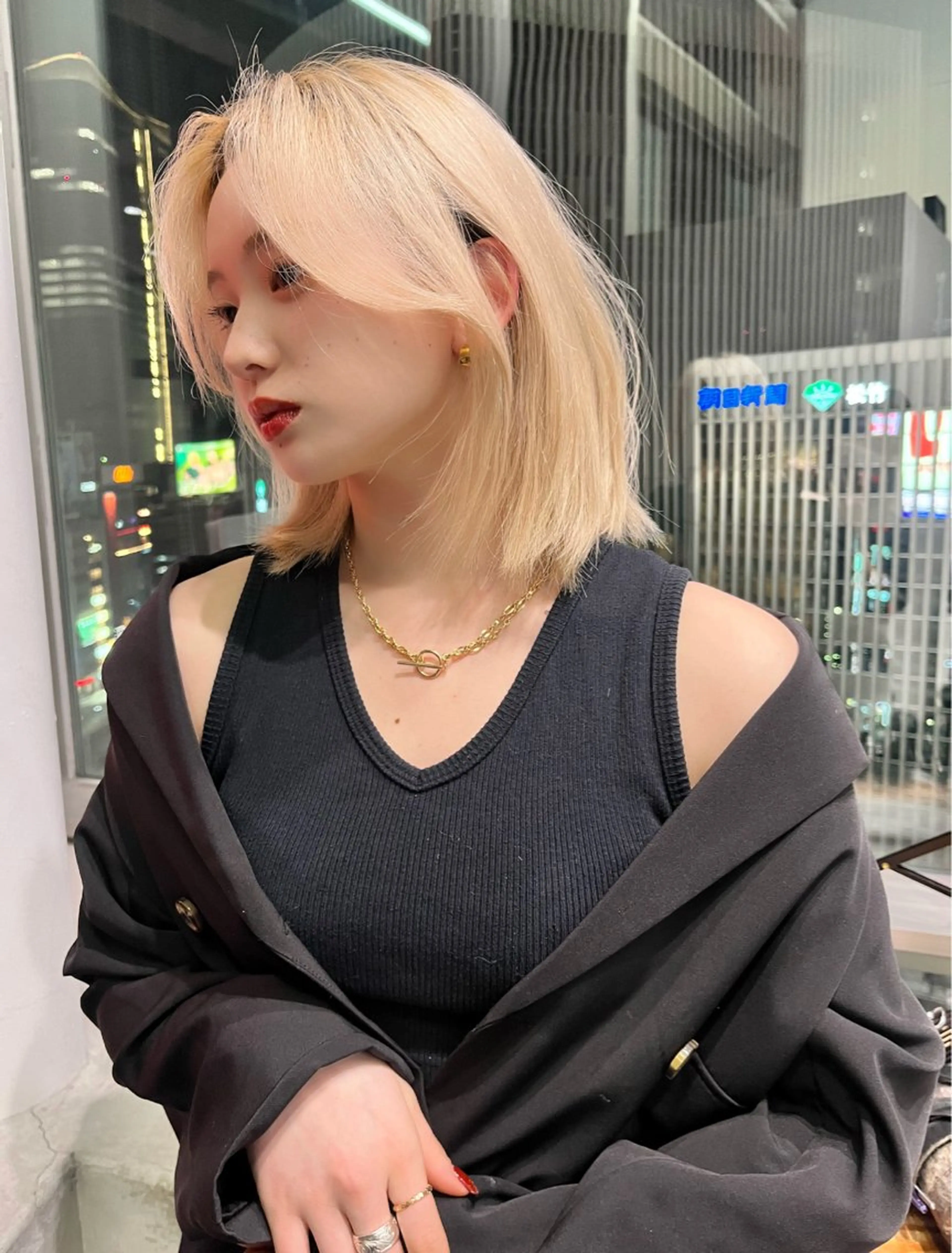 ショート 海野翔吾🇨🇳 ワンホンレイヤーのヘアスタイル