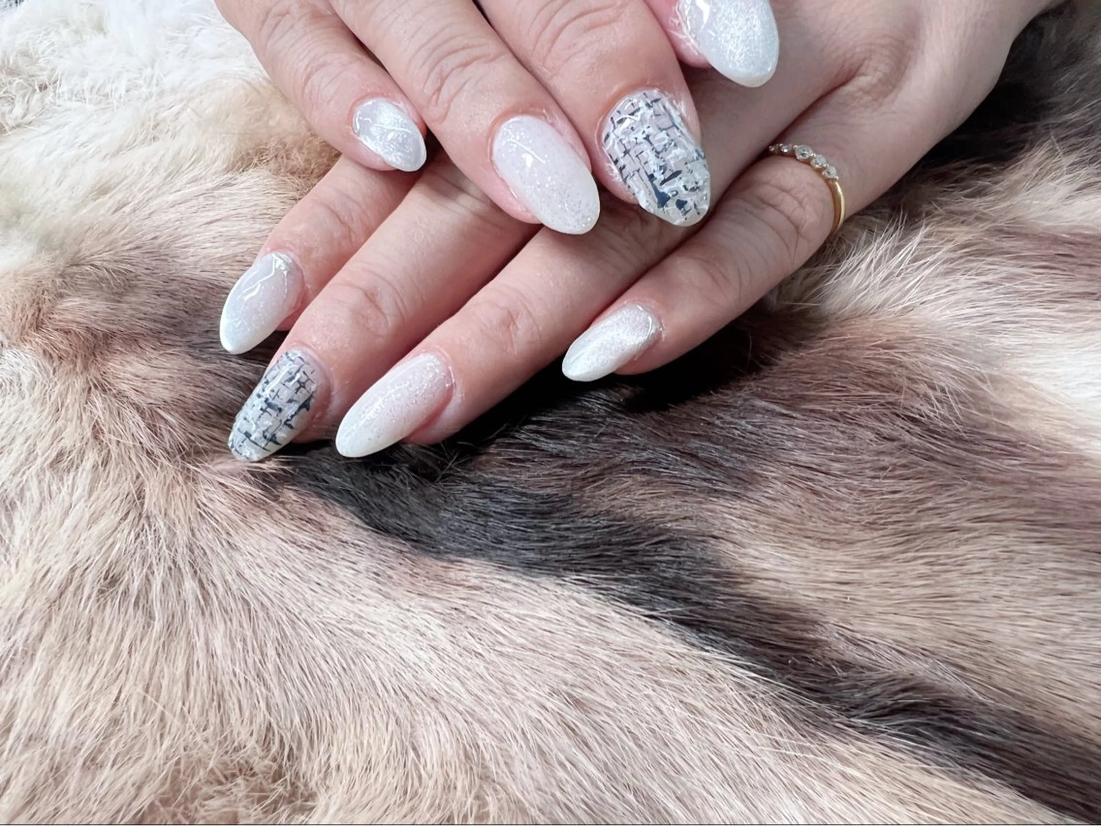 ネイル ツイードネイル CARIS nailはづきのネイルデザイン