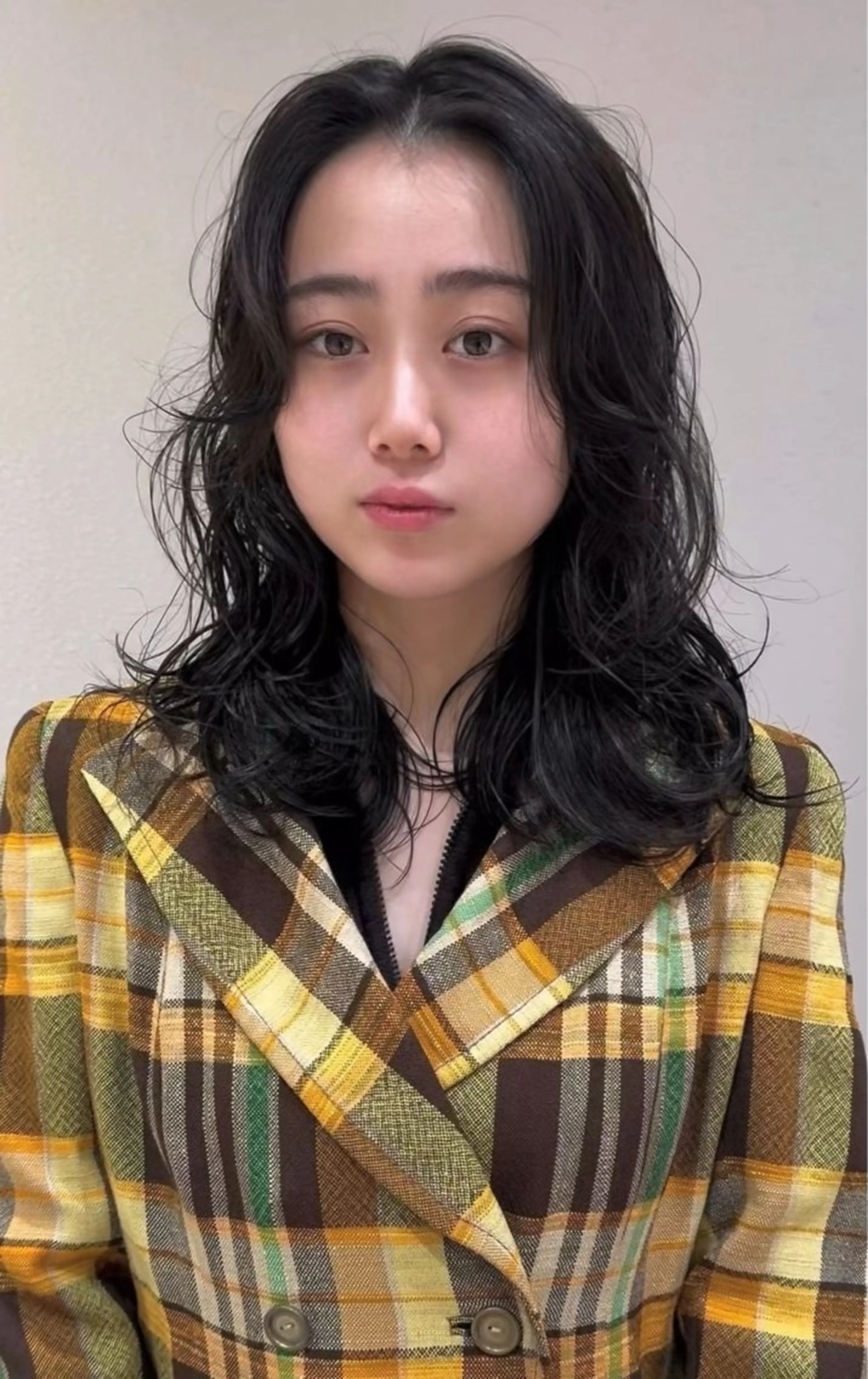 セミロング カット ヘアカラー パーマ 🩵縮毛矯正・ボブ 岩原朋也🩵のヘアスタイル