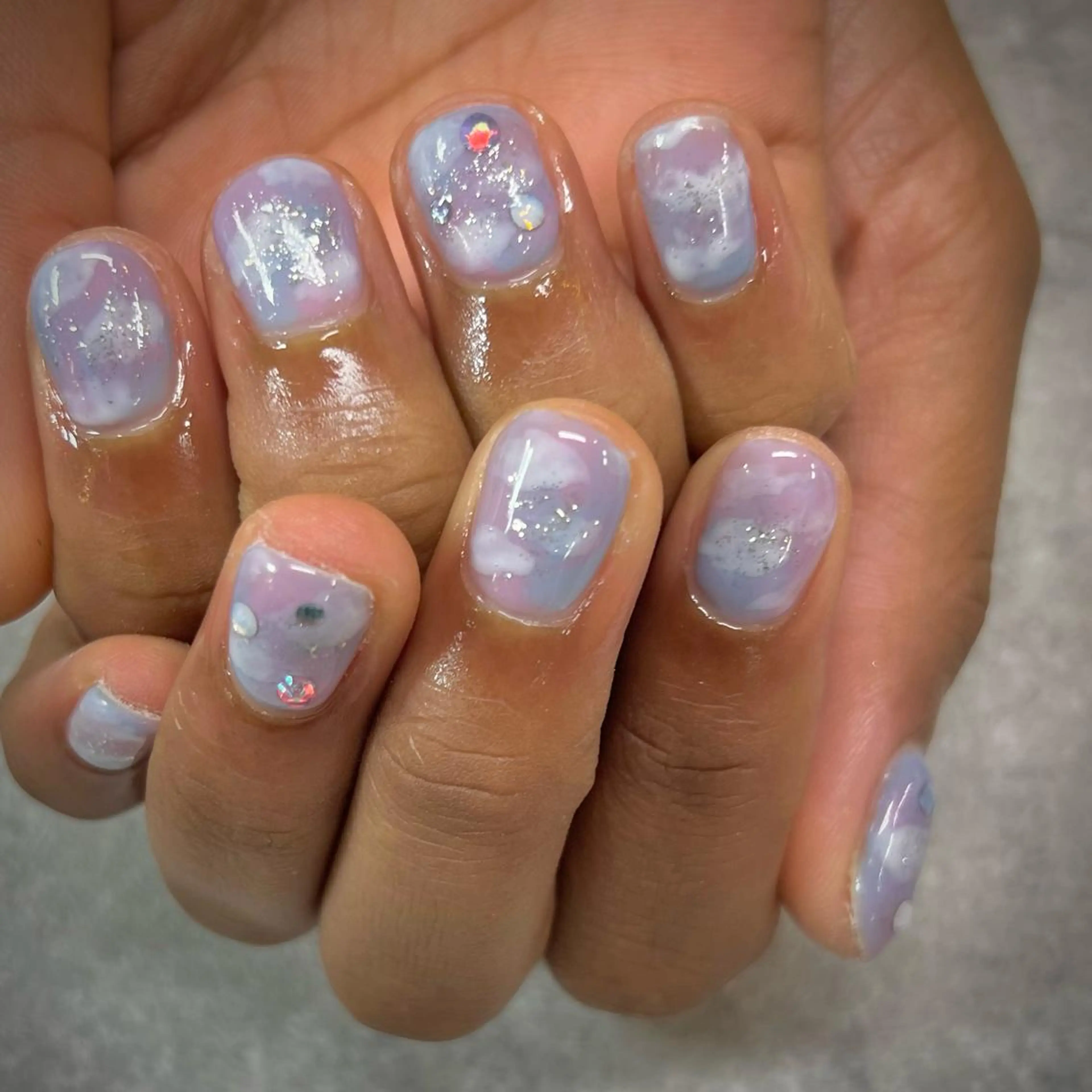 ネイル フットネイル フレンチネイル ジェルネイル ガラスフレンチ グラデーション ハンドネイル YAGAWA NAOのネイルデザイン