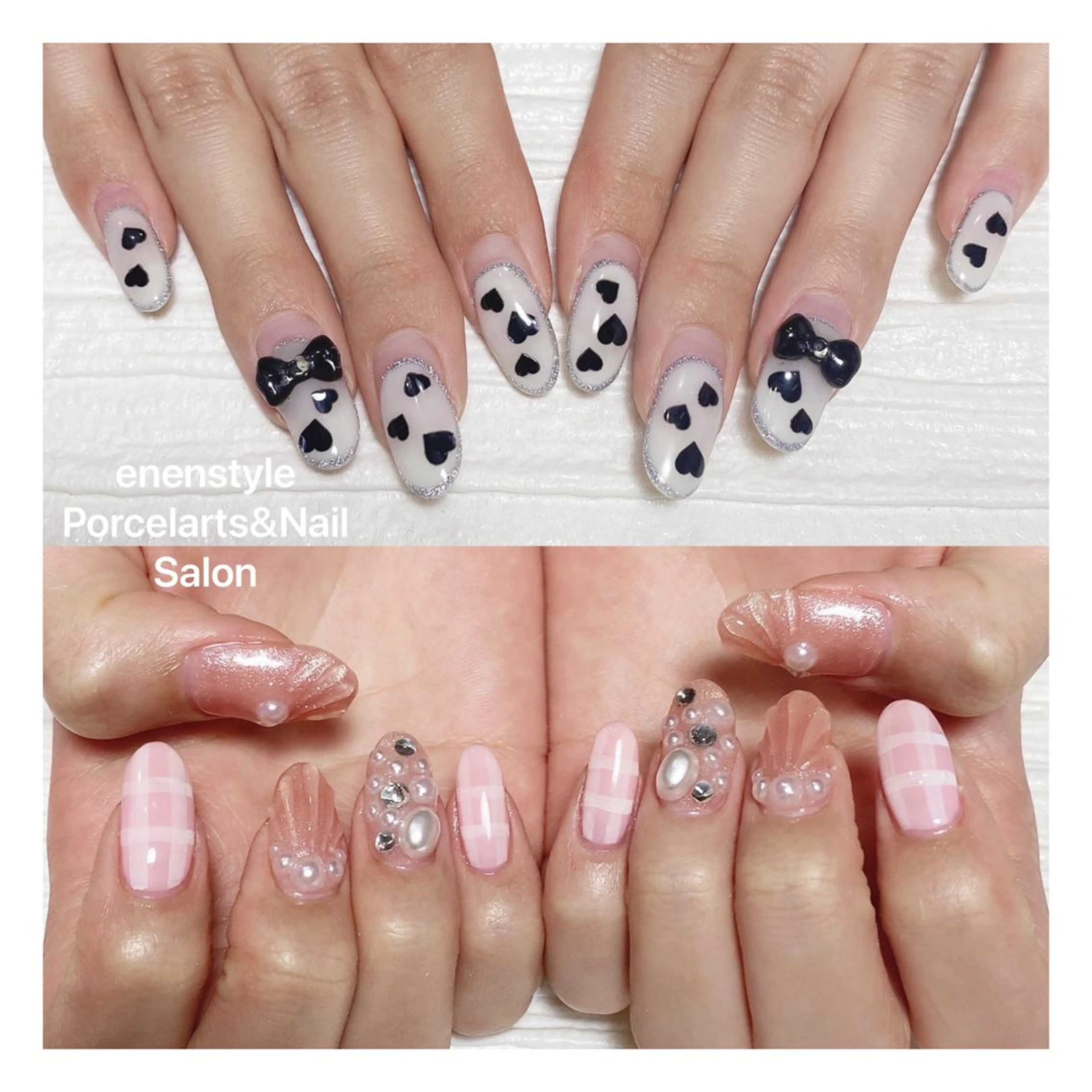 ミディアム ネイル ハンドネイル 👑enen style👑のネイルデザイン