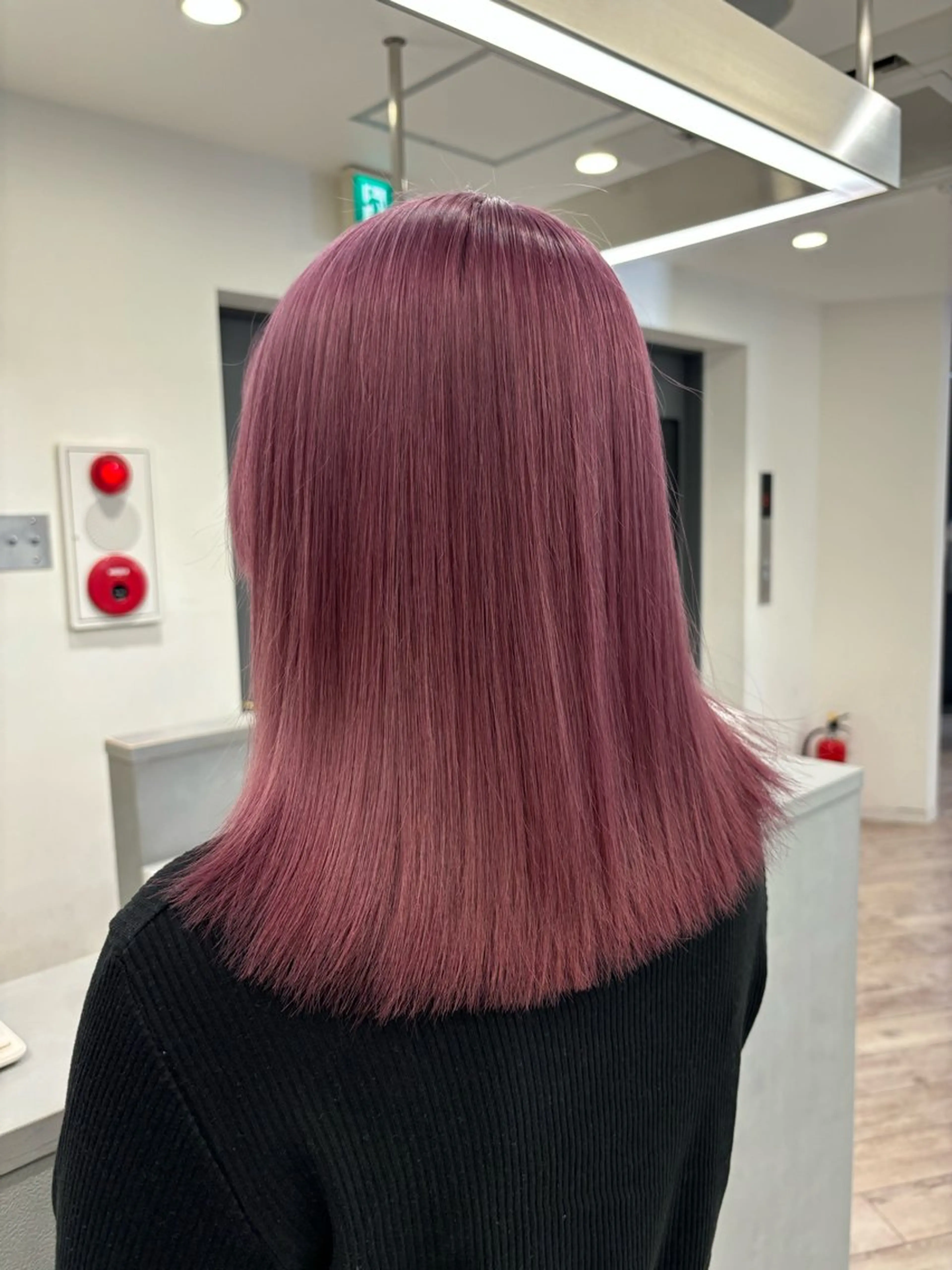 ミディアム カラー ブリーチ ケアブリーチ ピンクカラー ヘアカラー 韓国ハイトーンカラー kana♡のヘアスタイル