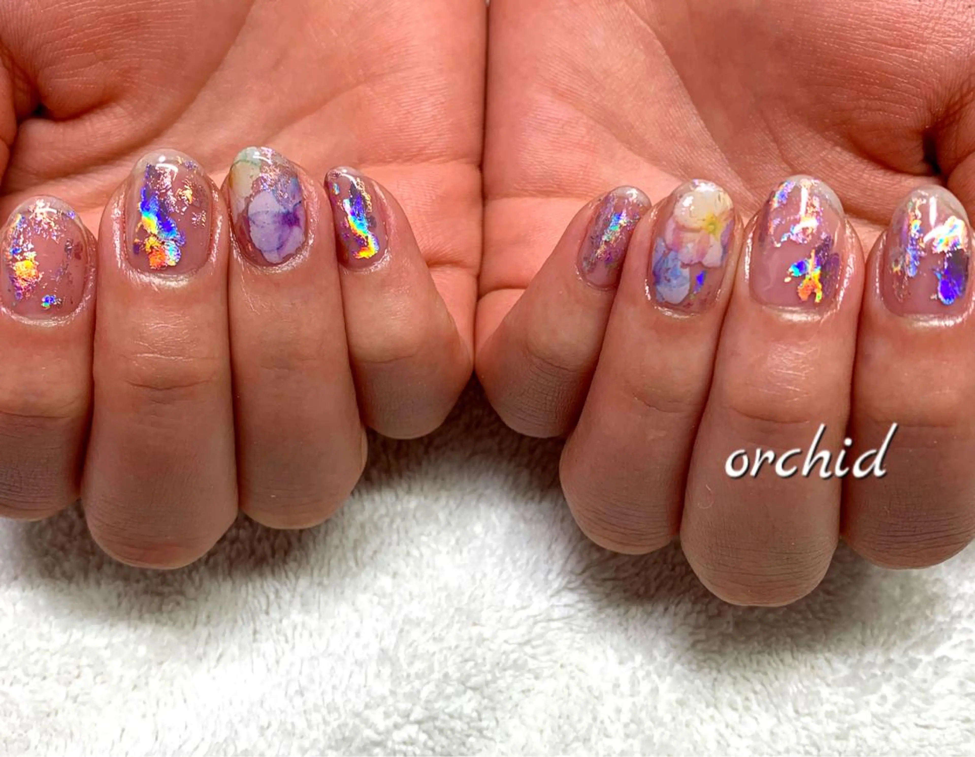 ネイル ハンドネイル フットネイル orchid ♡オーキッドのネイルデザイン