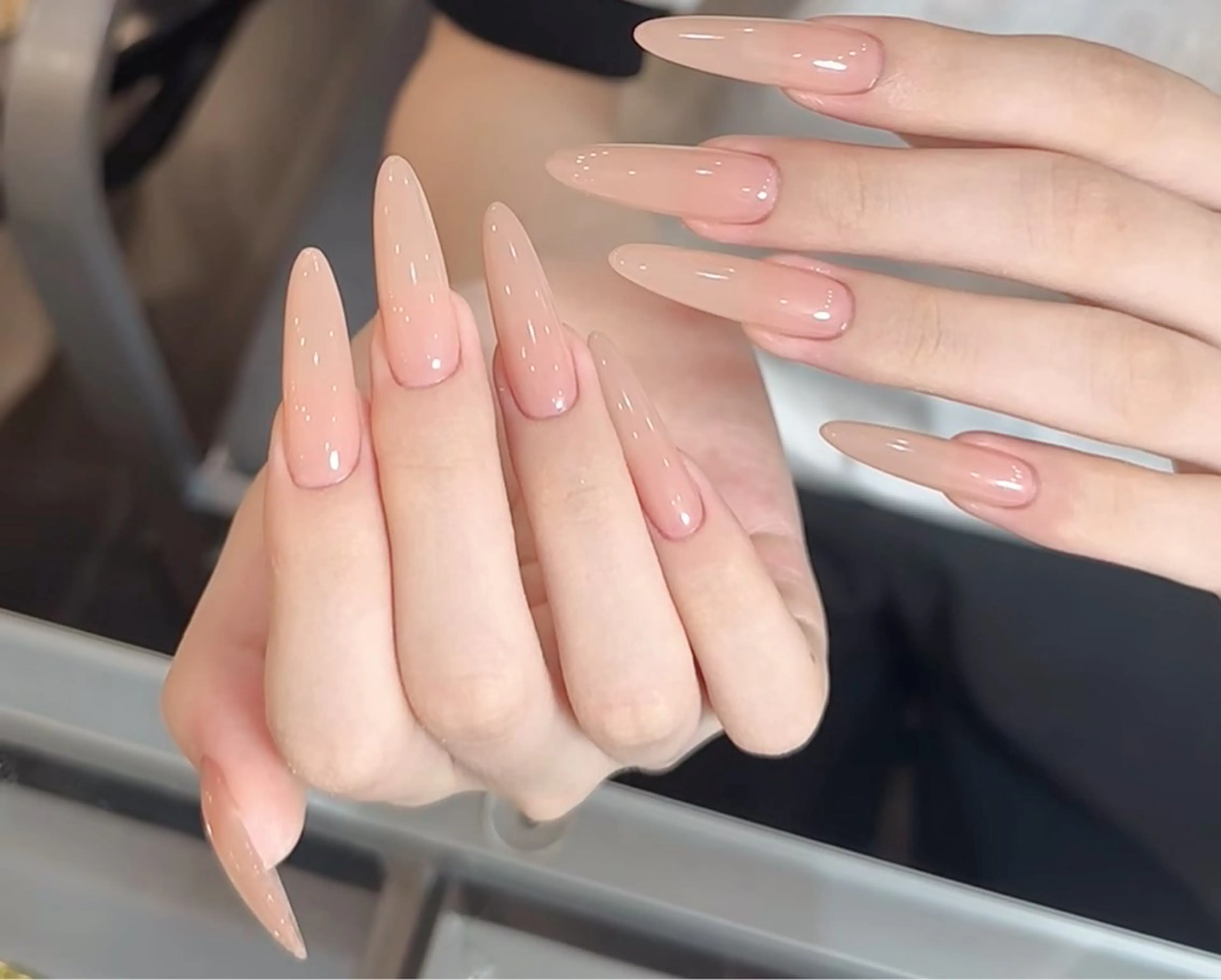 スカルプ💕長さだしワンカラー☆ラメグラ🫧の写真