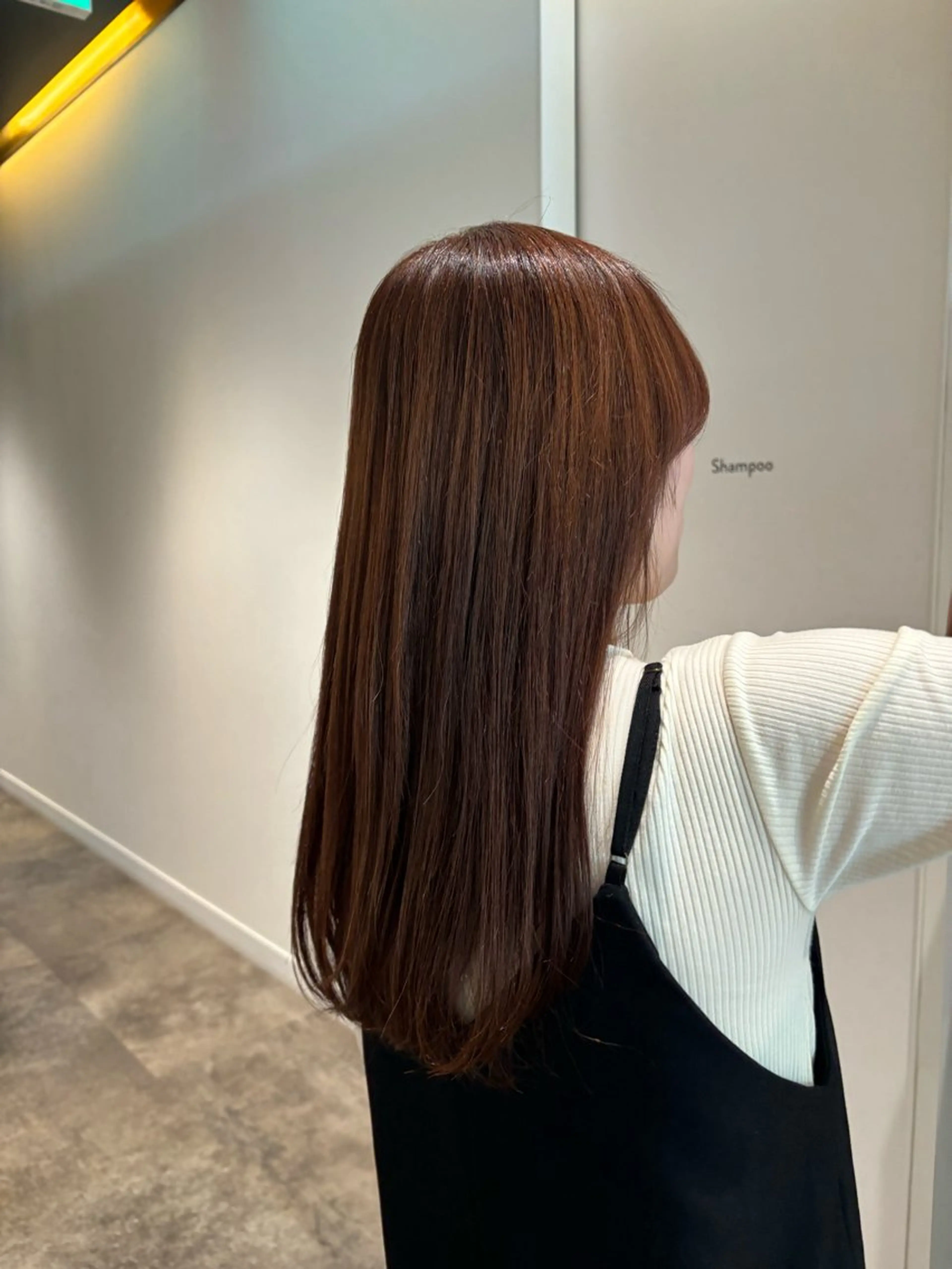 セミロング パーマ ストレートパーマ マンツーマン 縮毛矯正/マユコのヘアスタイル