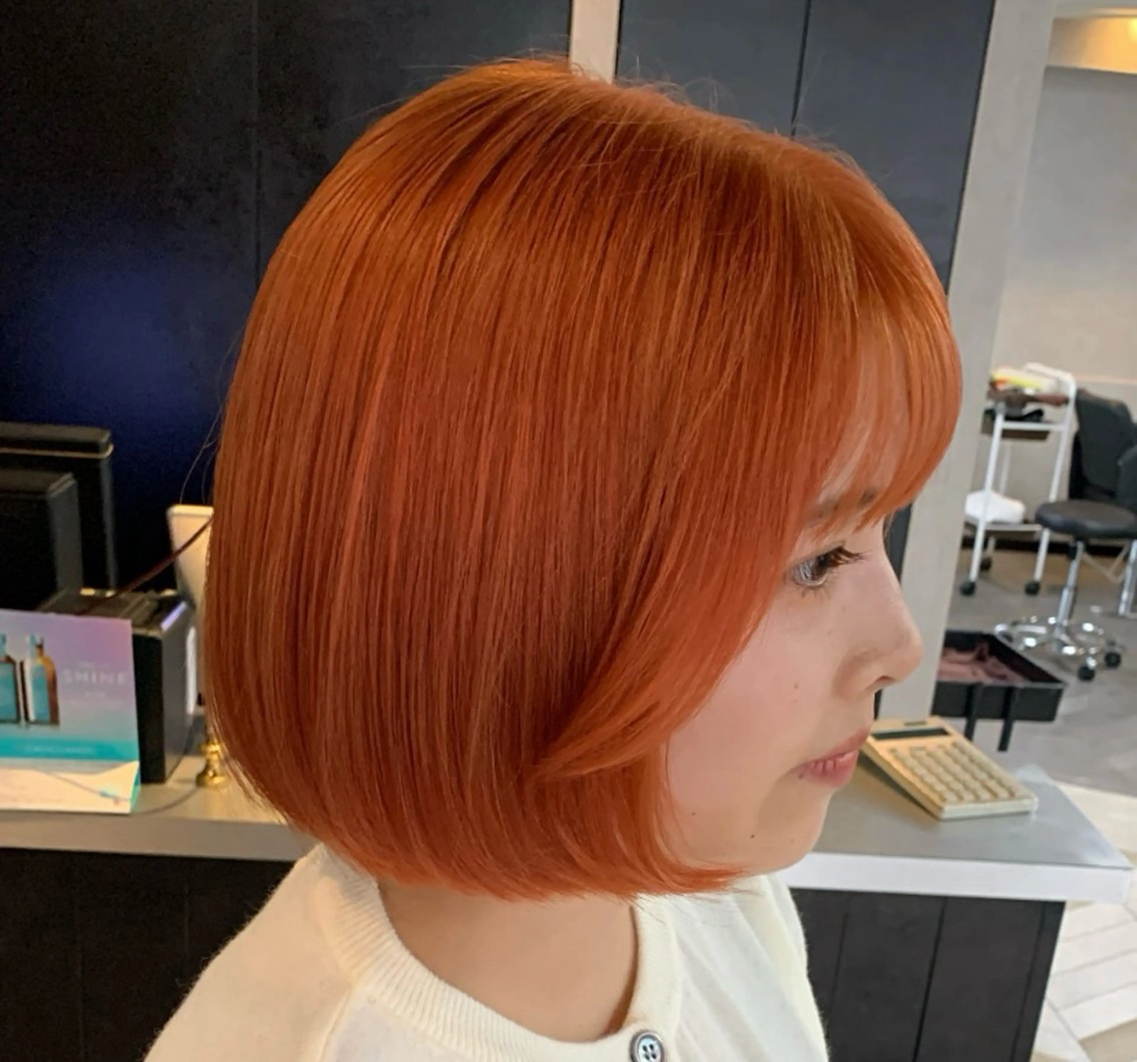 ミディアム ヘアカラー ♡派手髪カラー♡ 🅝🅐🅝🅐のヘアスタイル