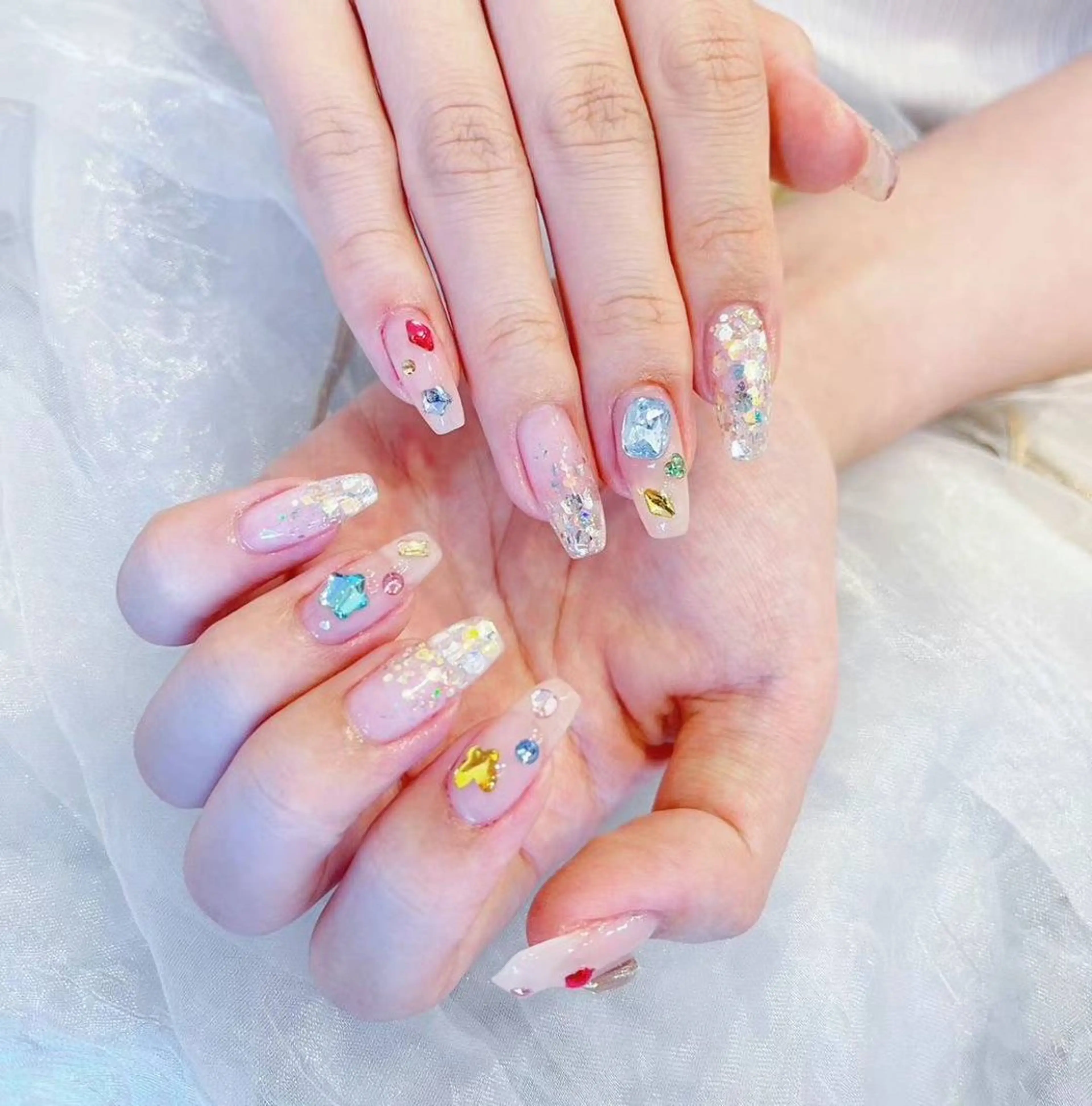 ネイル ゴールド ラメ(グリッター) Babarla nailのネイルデザイン