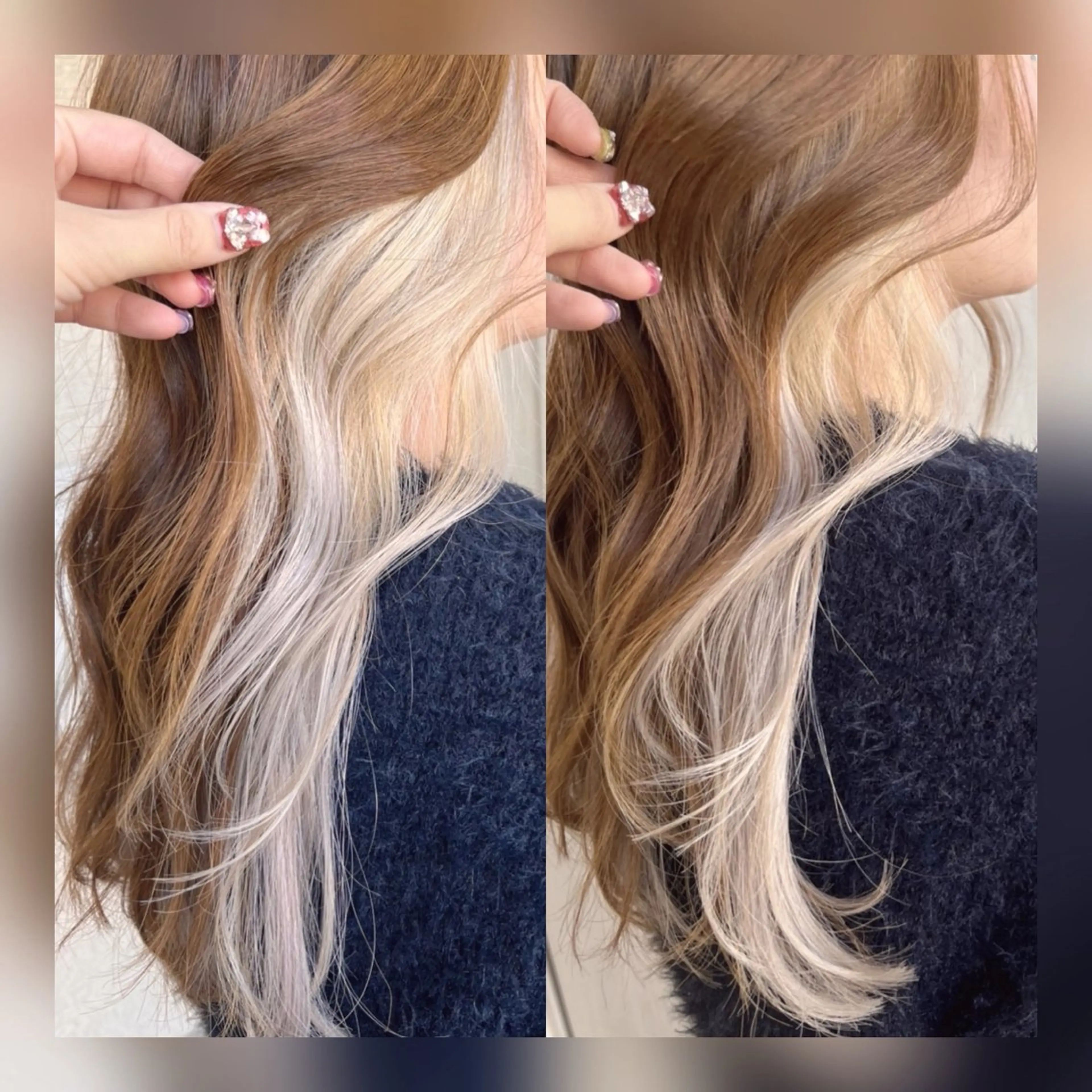 ロング カラー インナーカラー 【女性限定】 👑hanaのヘアスタイル